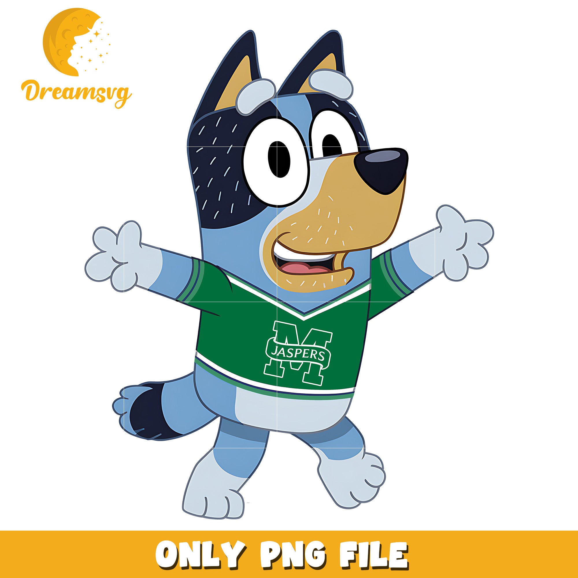 Bluey t-shirt logo ncaa png, Manhattan Jaspers png, ncaa png