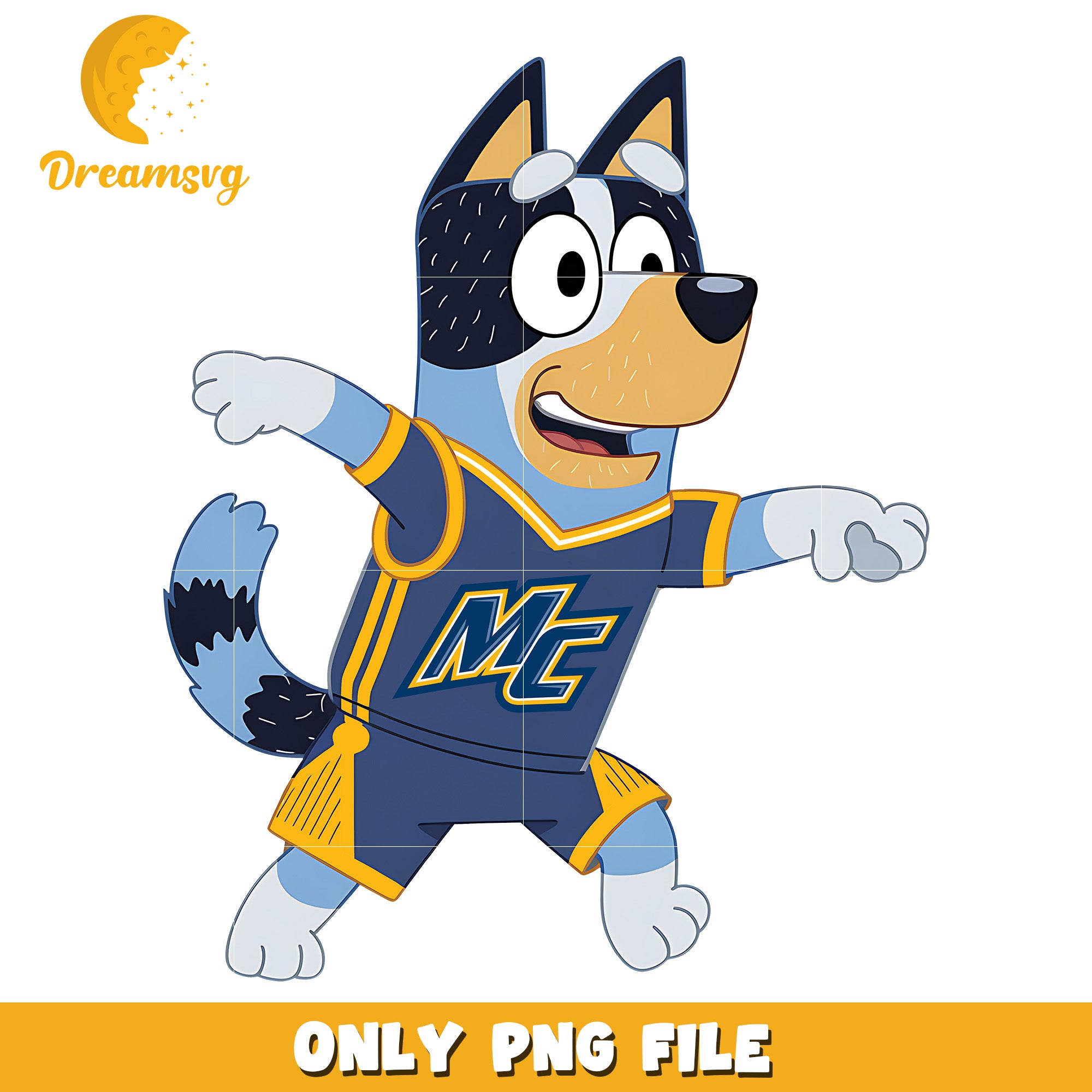 Bluey t-shirt logo ncaa png, Merrimack Warriors png, ncaa png