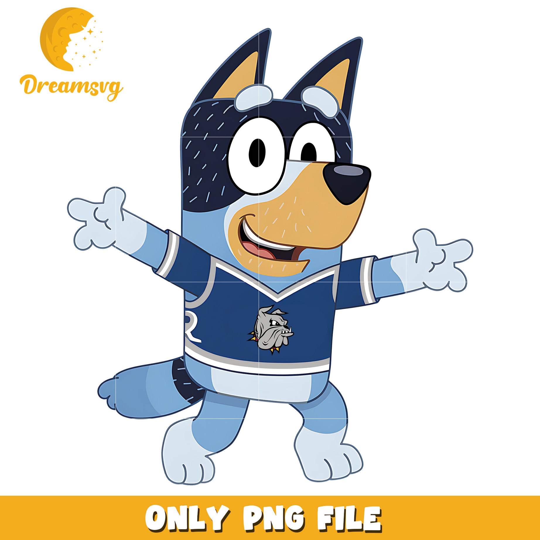 Bluey t-shirt logo ncaa png, Minnesota Duluth Bulldogs png, ncaa png