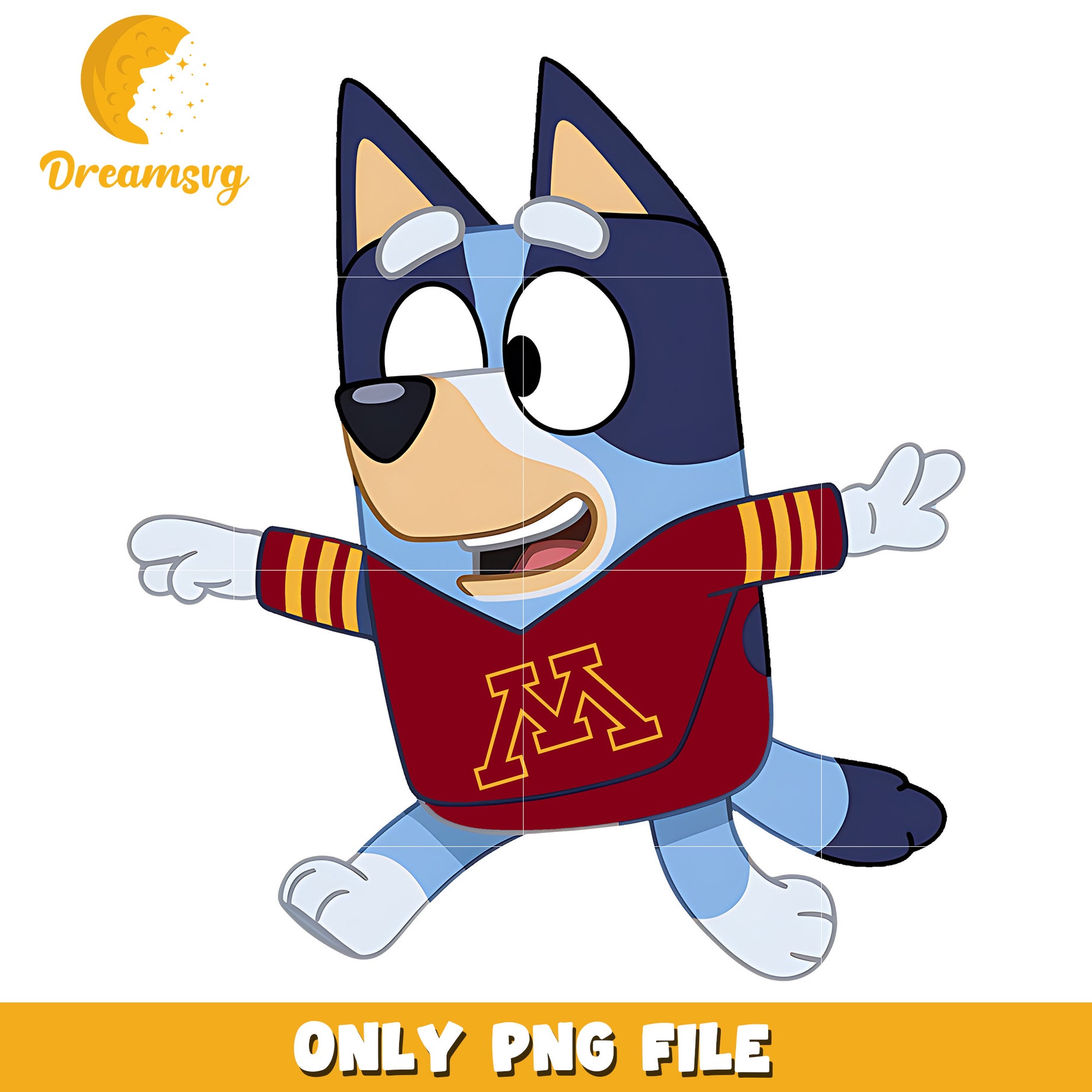 Bluey t-shirt logo ncaa png, Minnesota Golden Gophers png, ncaa png