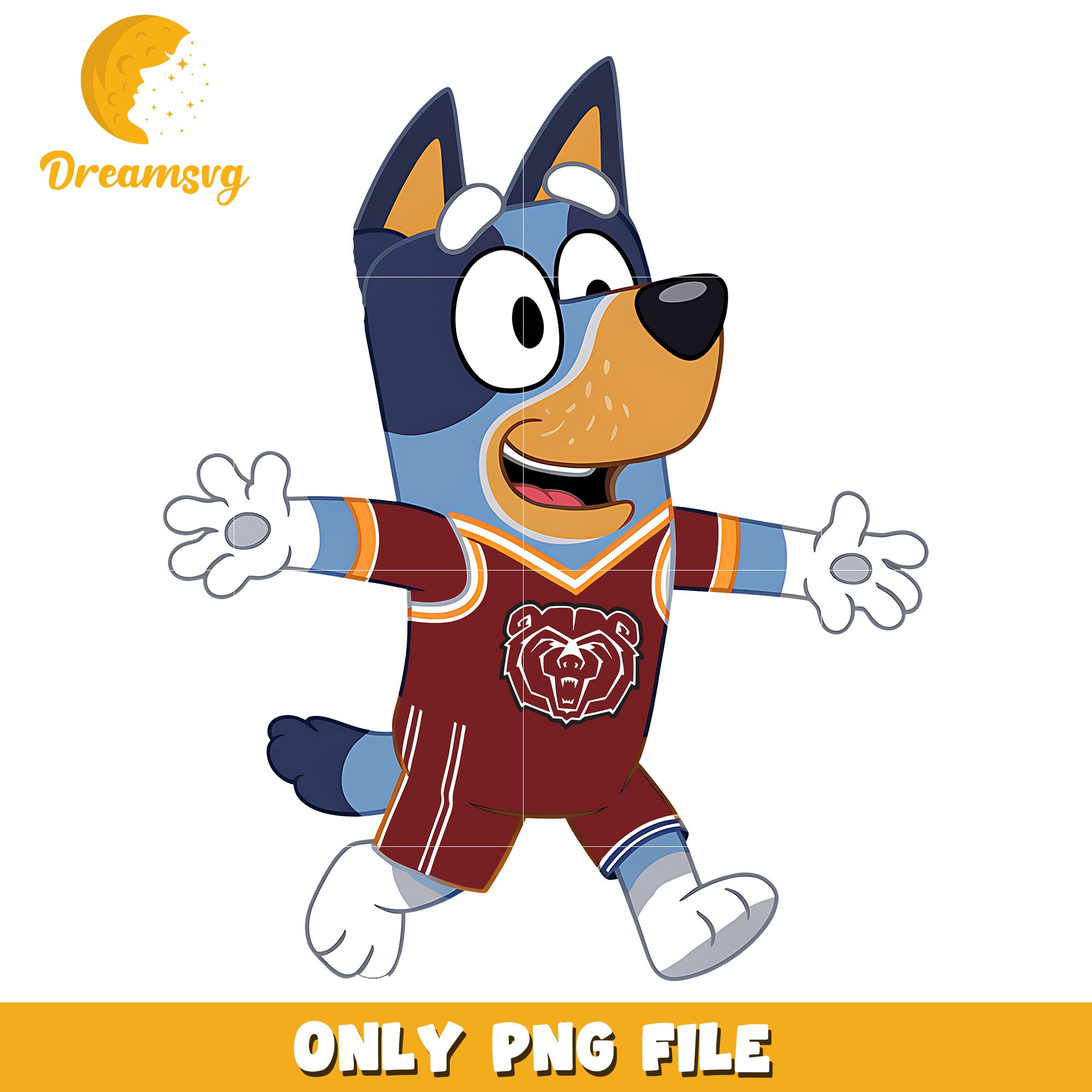 Bluey t-shirt logo ncaa png, Missouri State Bears png, ncaa png