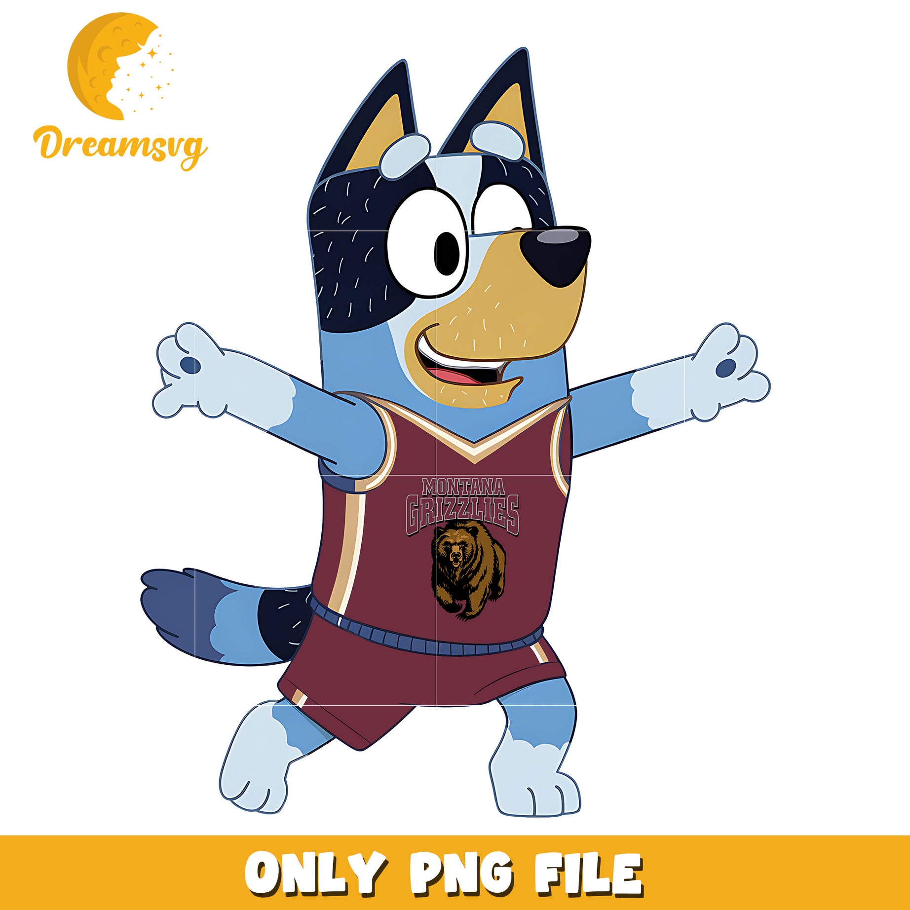 Bluey t-shirt logo ncaa png, Montana Grizzlies png, ncaa png