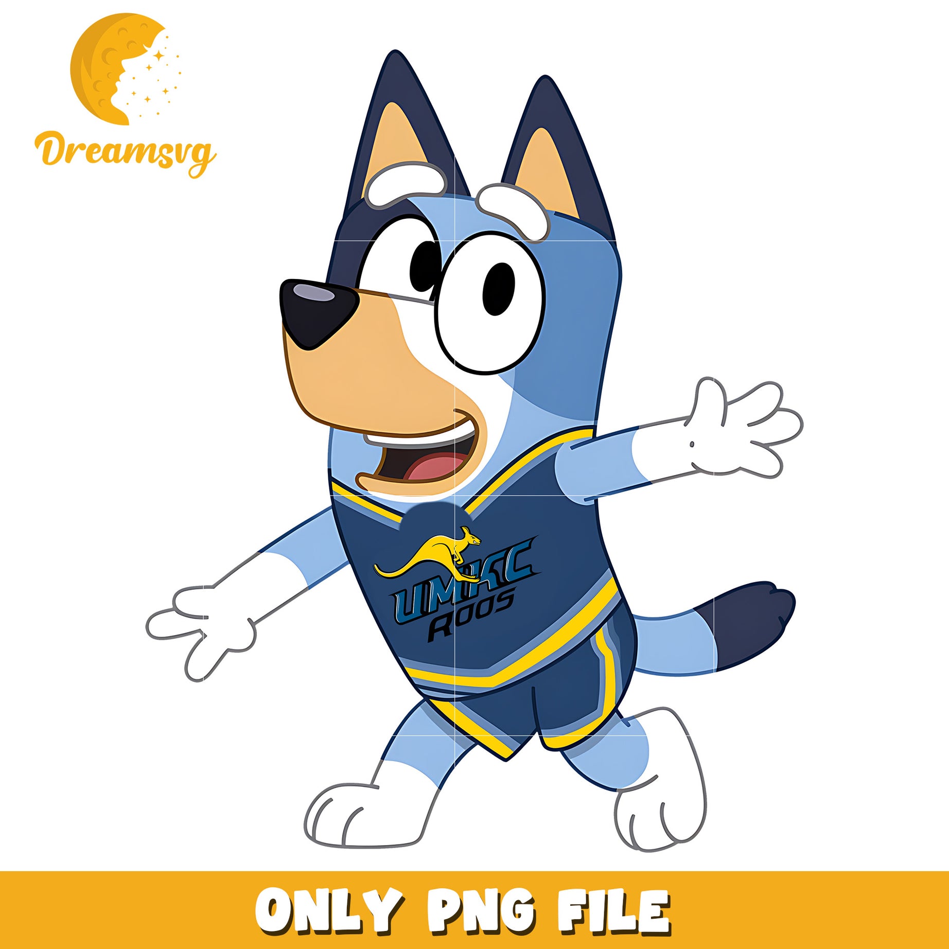 Bluey t-shirt logo ncaa png, UMKC Kangaroos png, ncaa png