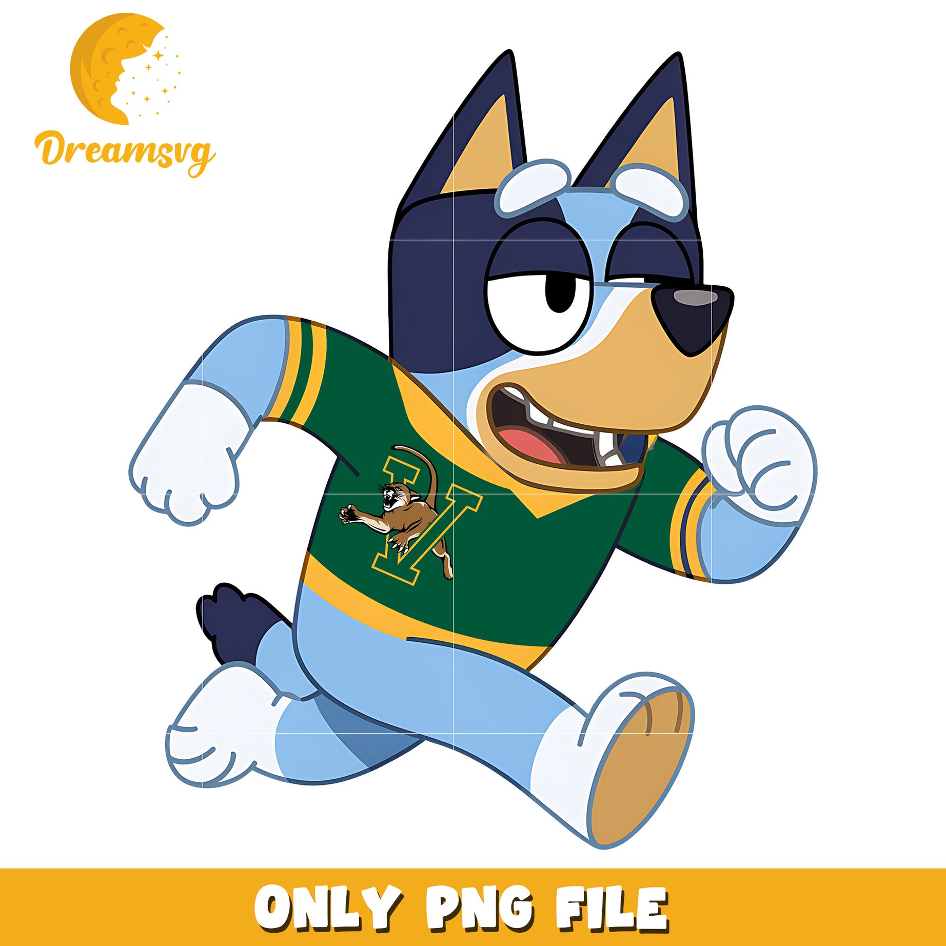 Bluey t-shirt logo ncaa png, Vermont Catamounts png, ncaa png