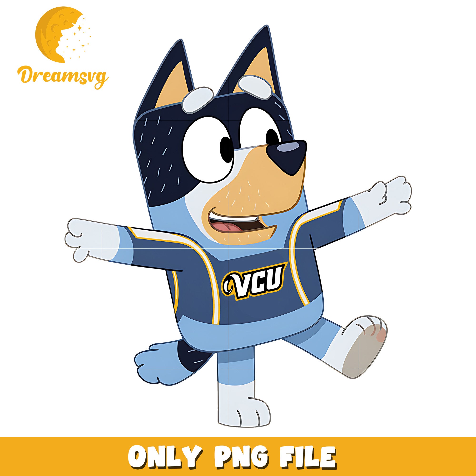 Bluey t-shirt logo ncaa png, Virginia Commonwealth Rams png