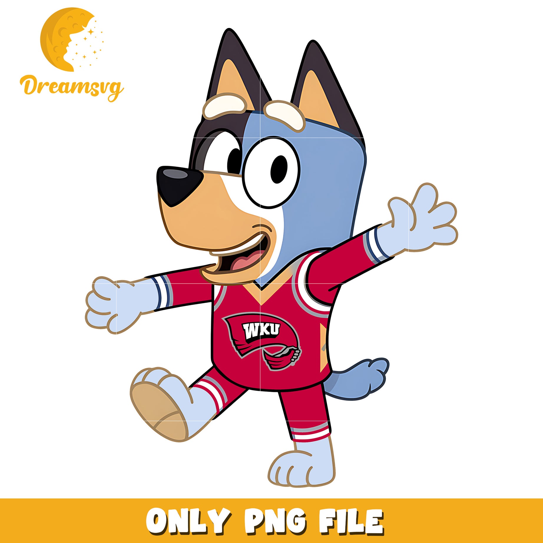 Bluey t-shirt logo ncaa png, Western Kentucky Hilltoppers png