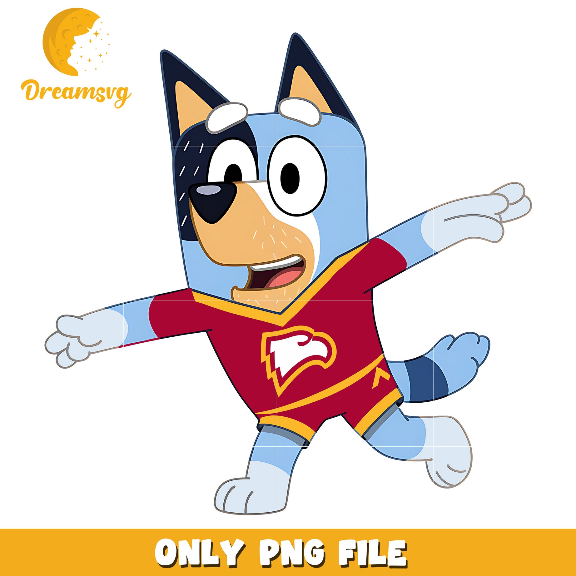 Bluey t-shirt logo ncaa png, Winthrop Eagles png, ncaa png