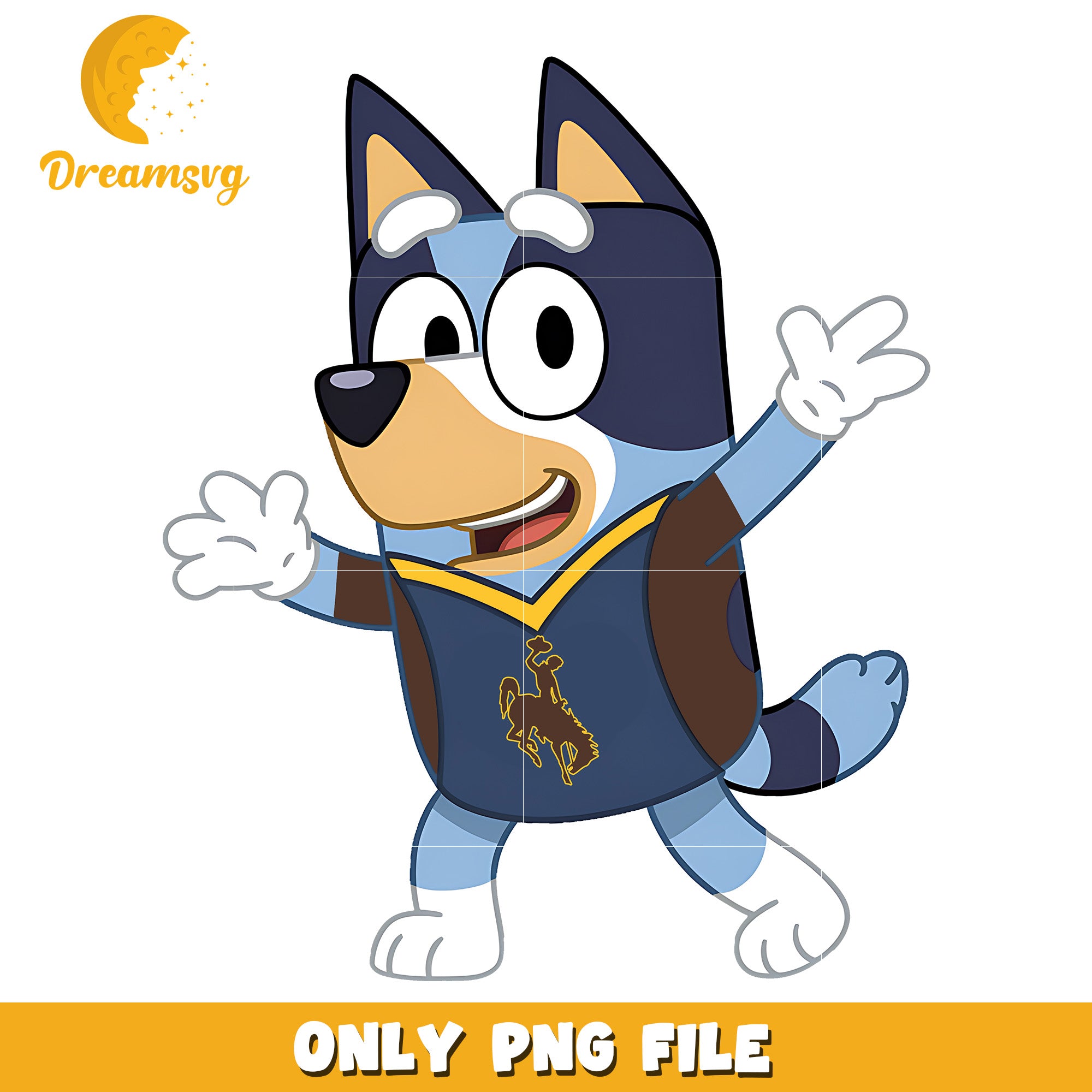 Bluey t-shirt logo ncaa png, Wyoming Cowboys png, ncaa png