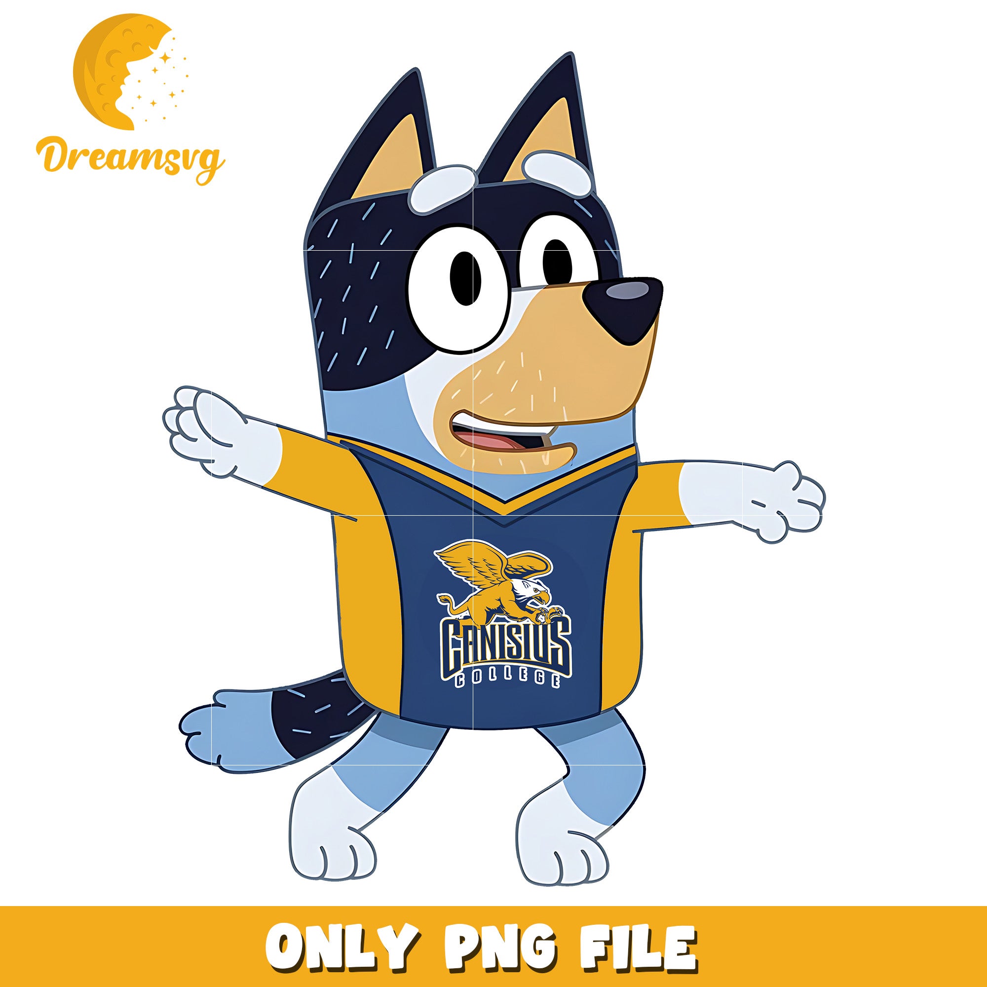 Bluey t-shirt logo png, Canisius Golden Griffins png, ncaa png