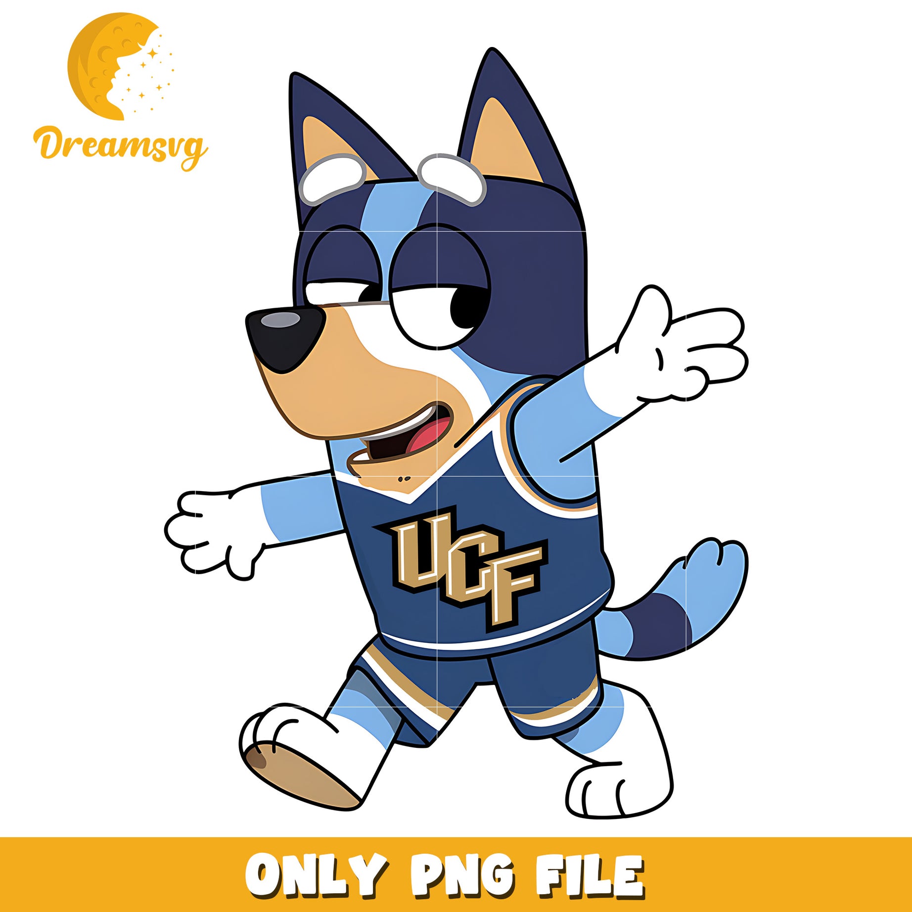 Bluey t-shirt logo png, Central Florida Knights png, ncaa png