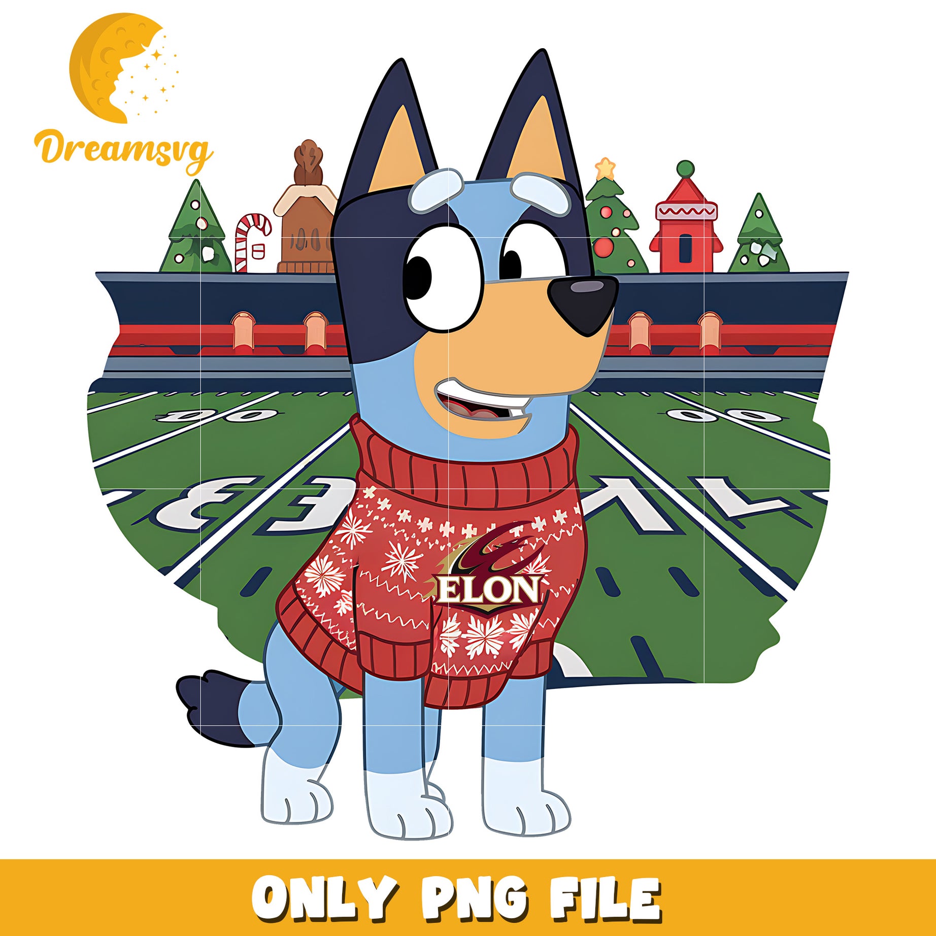 Bluey winter logo ncaa png, Elon Phoenix png, ncaa png