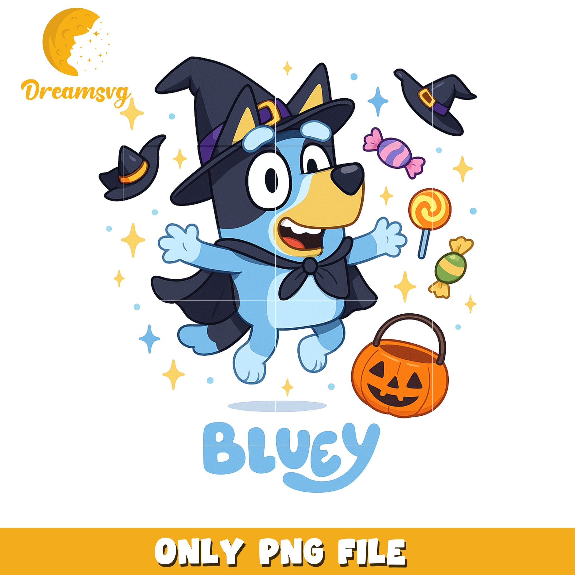 Bluey witch png, bluey halloween png, halloween toys png