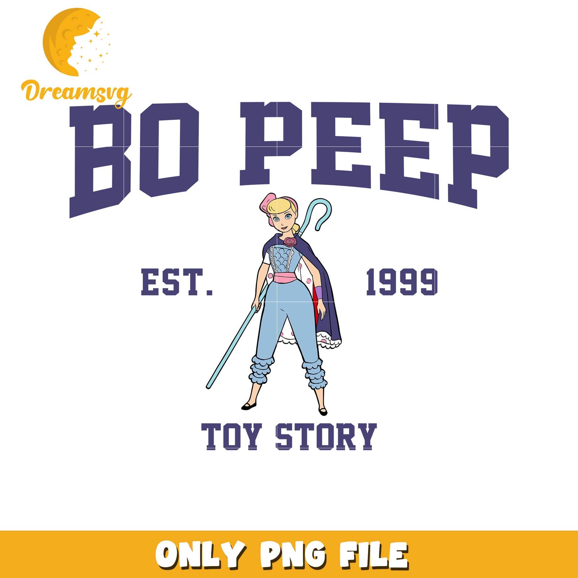Bo Peep Toy Story PNG File for Craft and Design Use