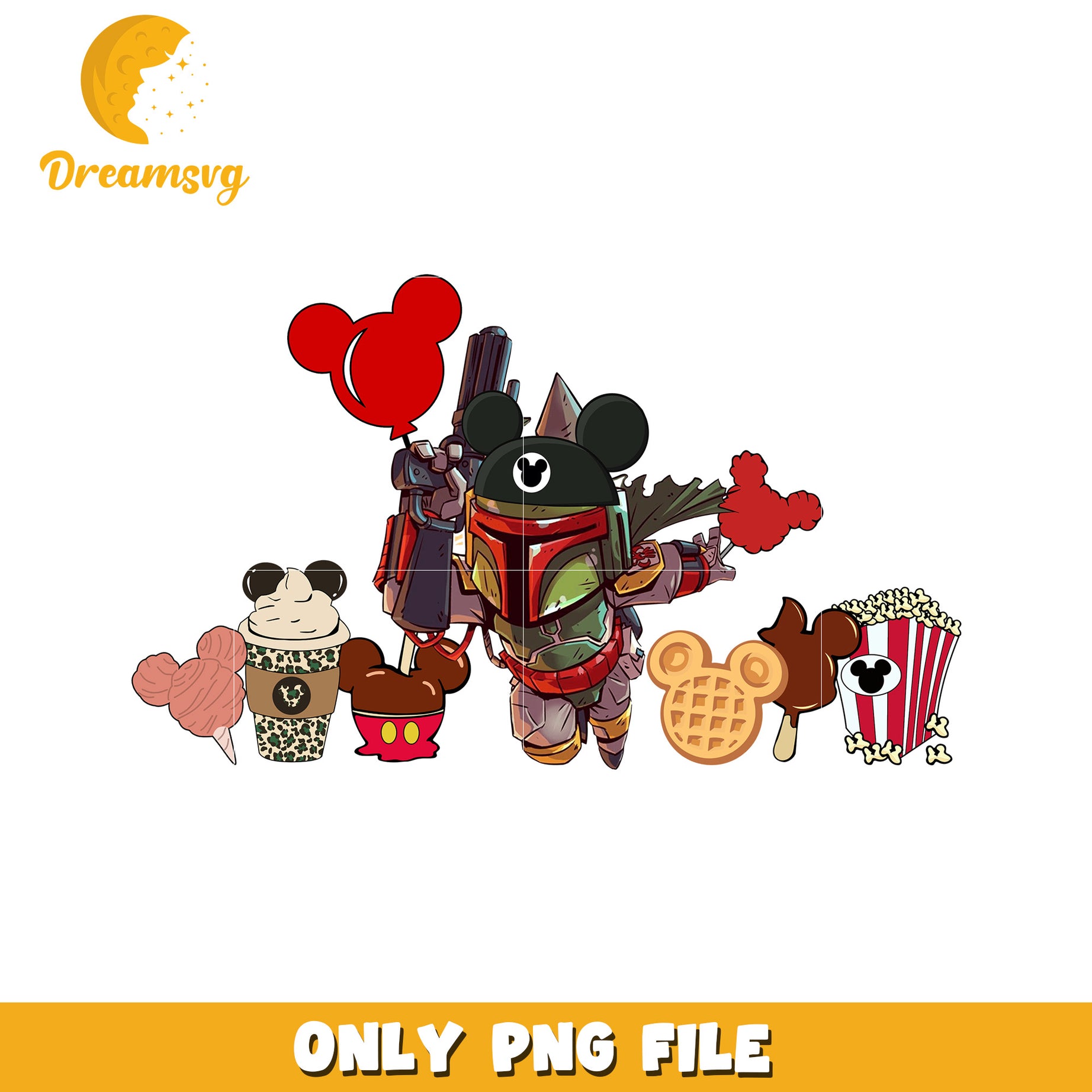 Boba Fett Disney Treats PNG