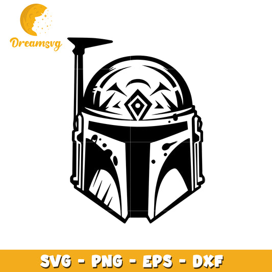 Boba Fett Helmet PNG, SVG, EPS, DXF Files