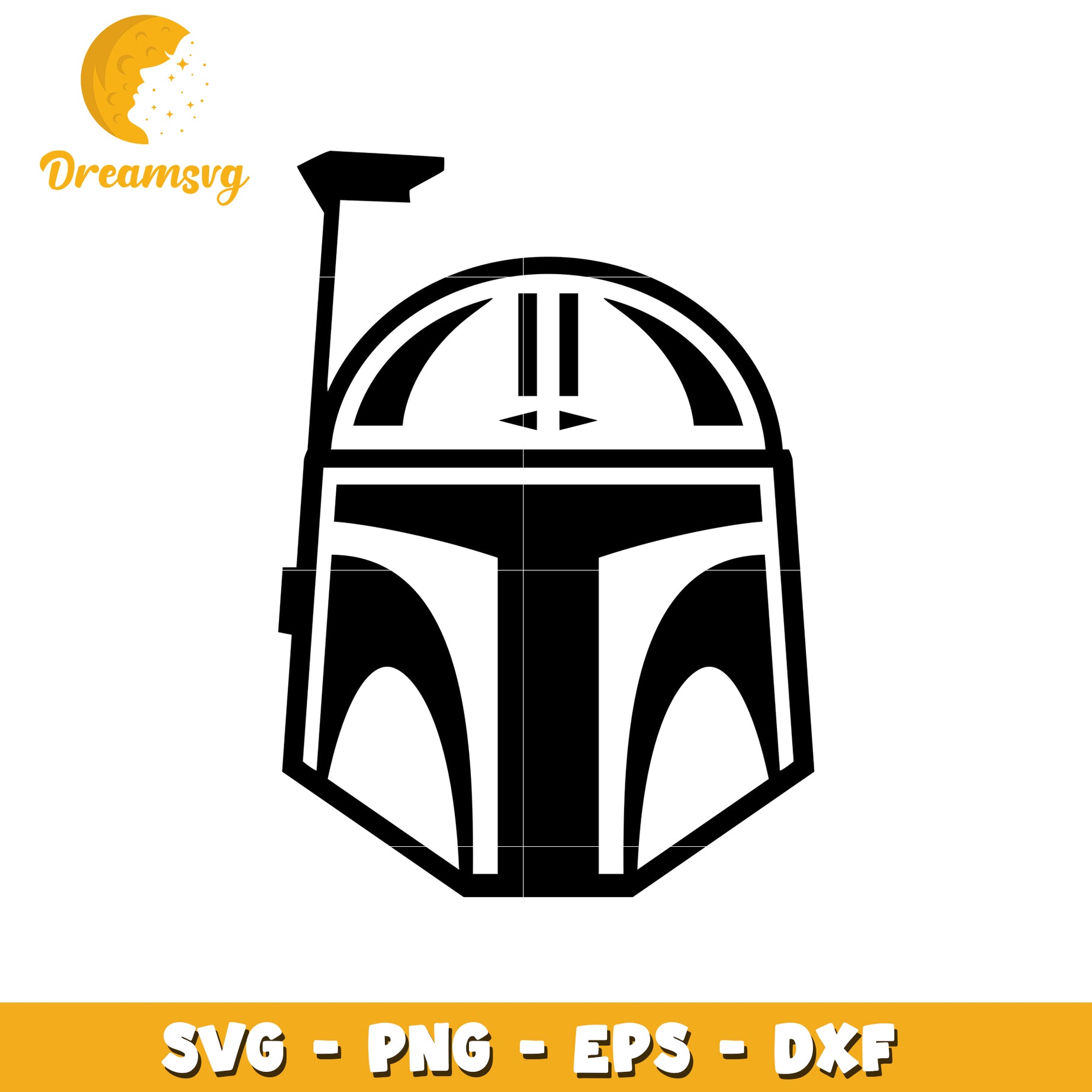 Boba Fett Helmet SVG Cutting File for Craft Projects