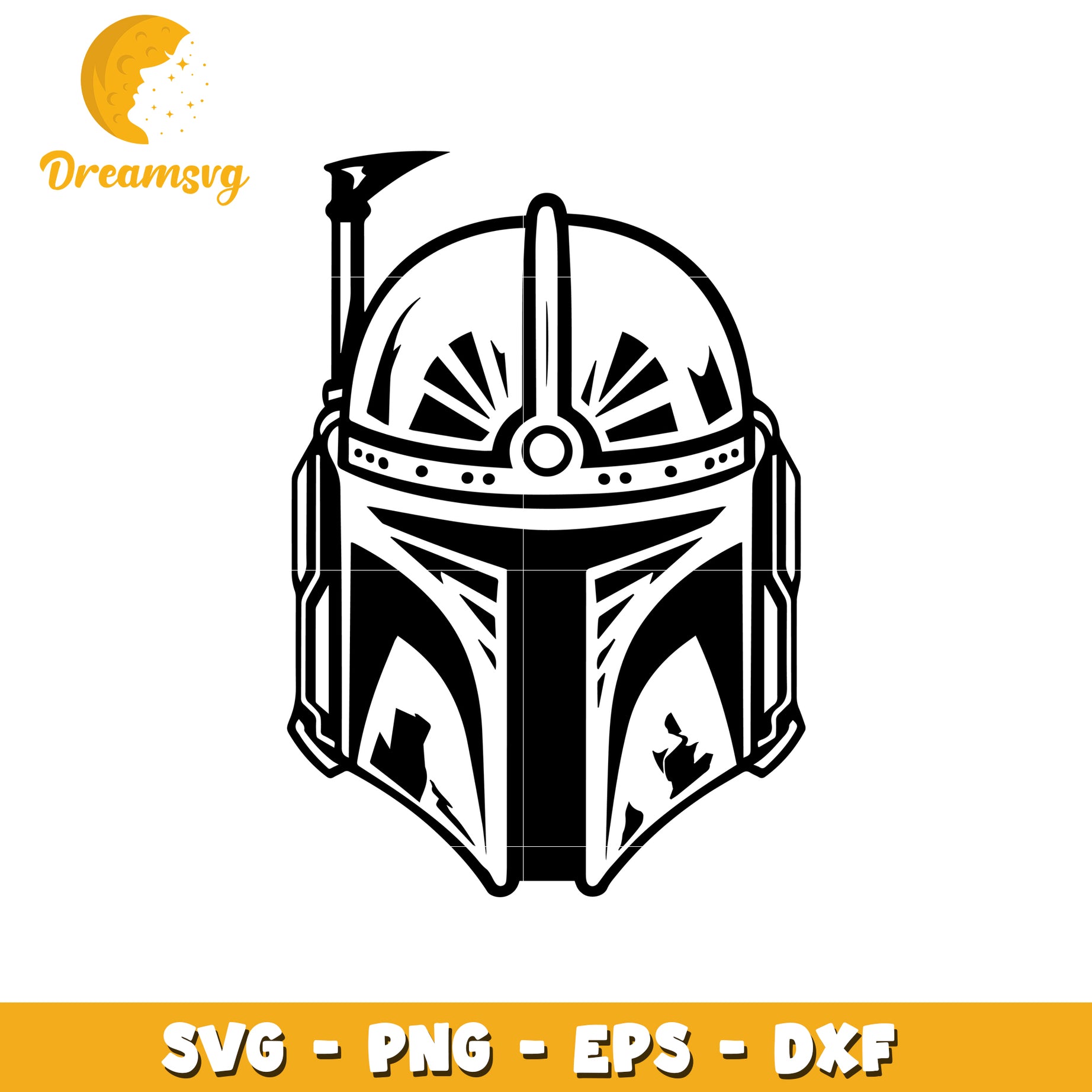 Boba Fett Helmet SVG PNG EPS DXF Files