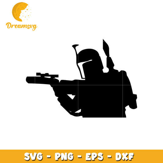 Boba Fett SVG Silhouette Cut File