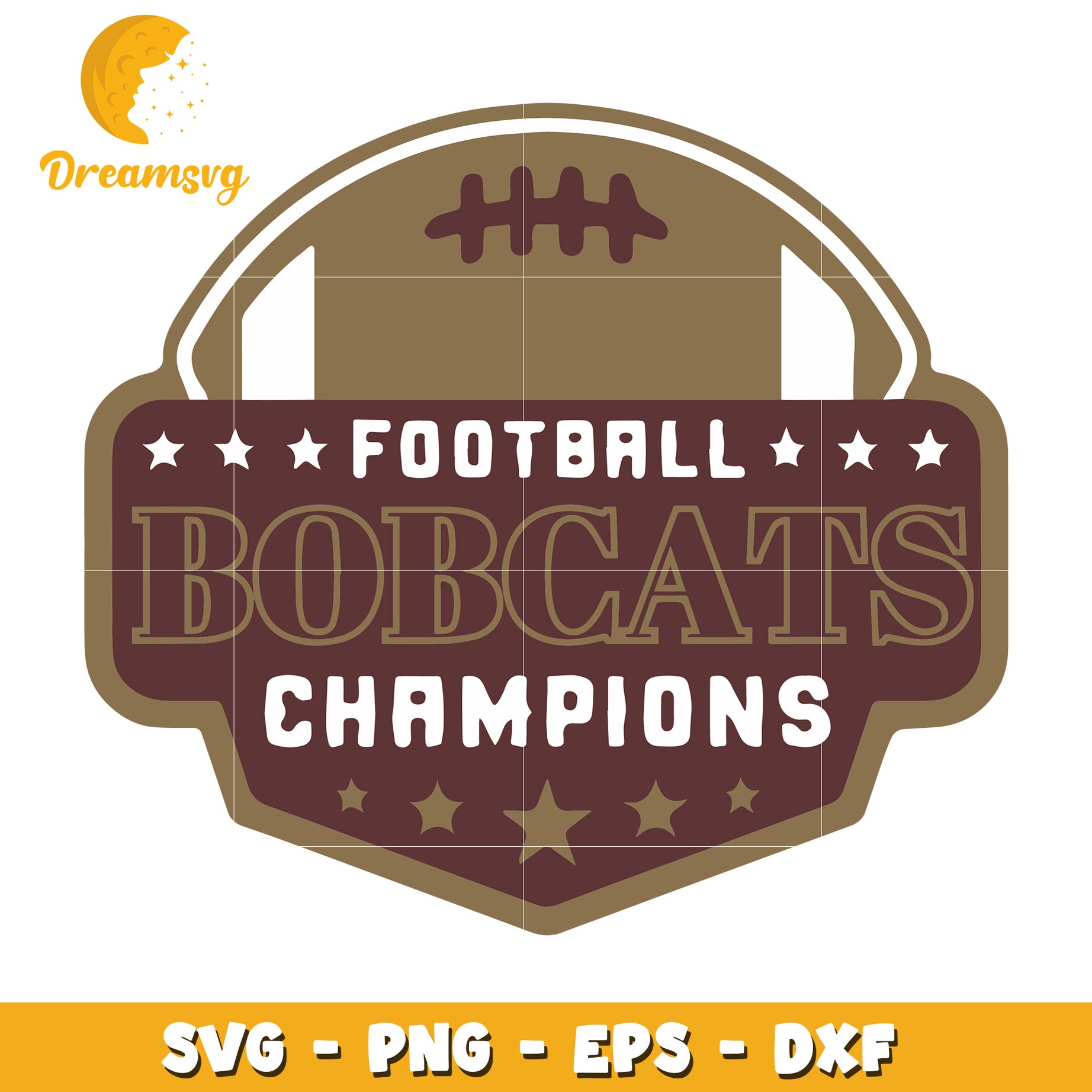 Bobcats Football Champions SVG PNG EPS DXF