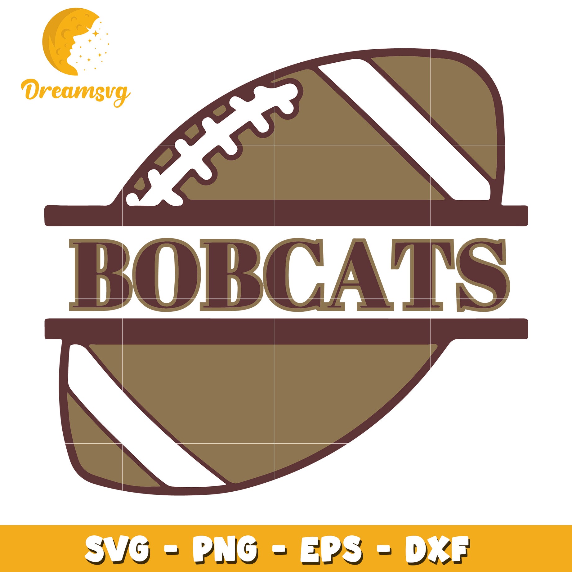 Bobcats Football SVG PNG EPS DXF