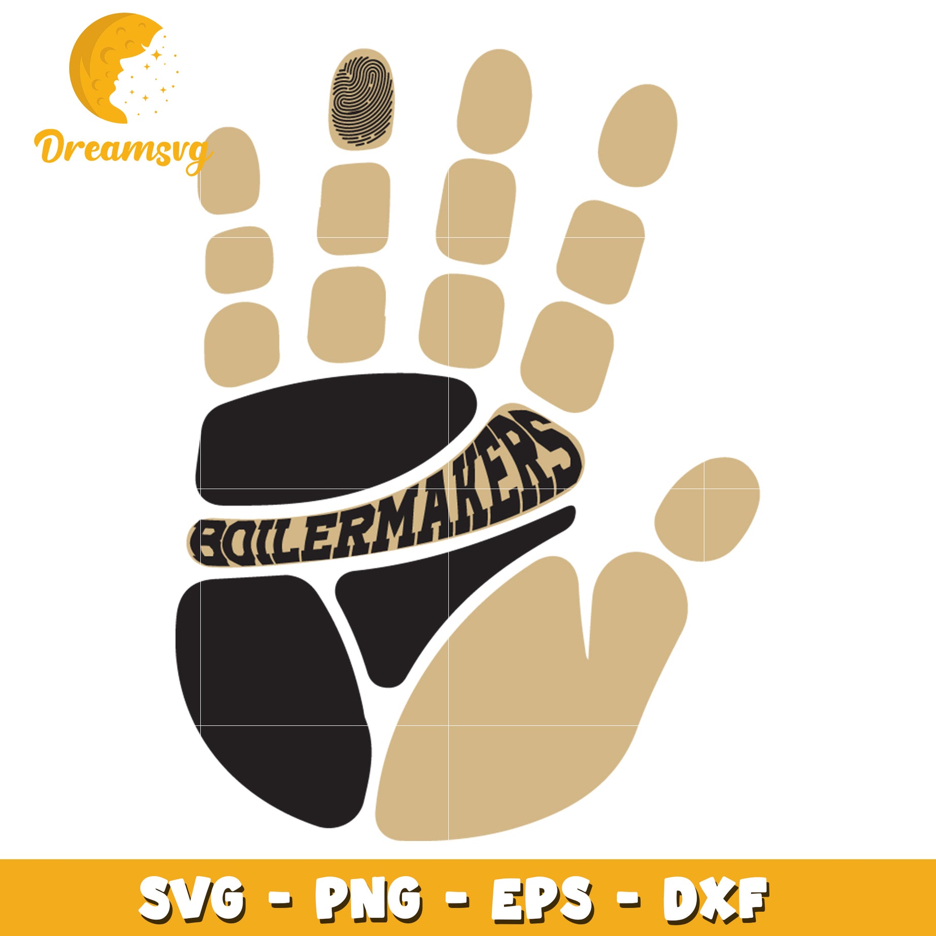 Boilermaker Hand SVG PNG EPS DXF Cut File