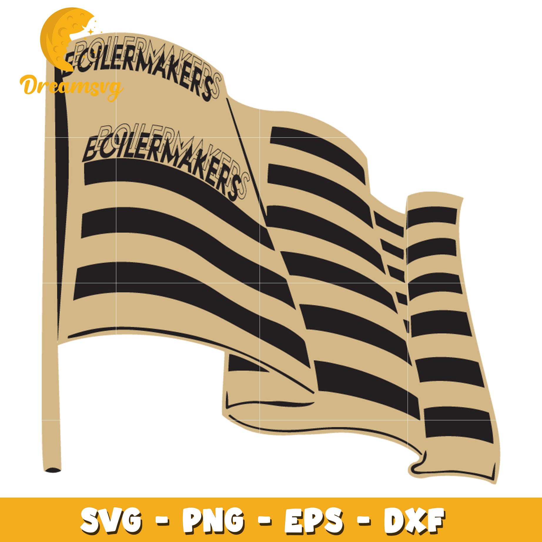 Boilermakers Flag SVG PNG EPS DXF Cut File