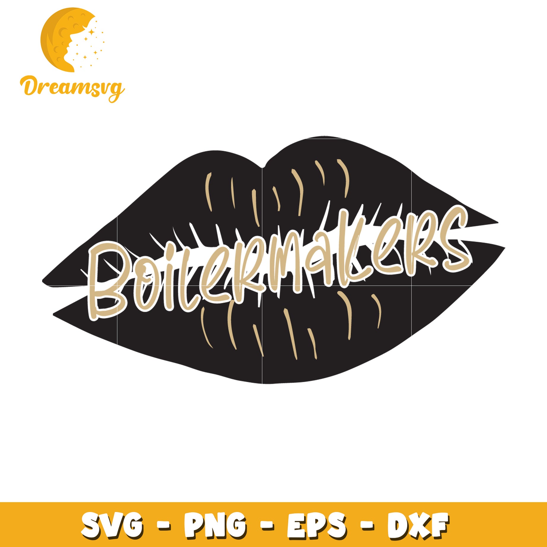 Boilermakers Lips SVG Cut File