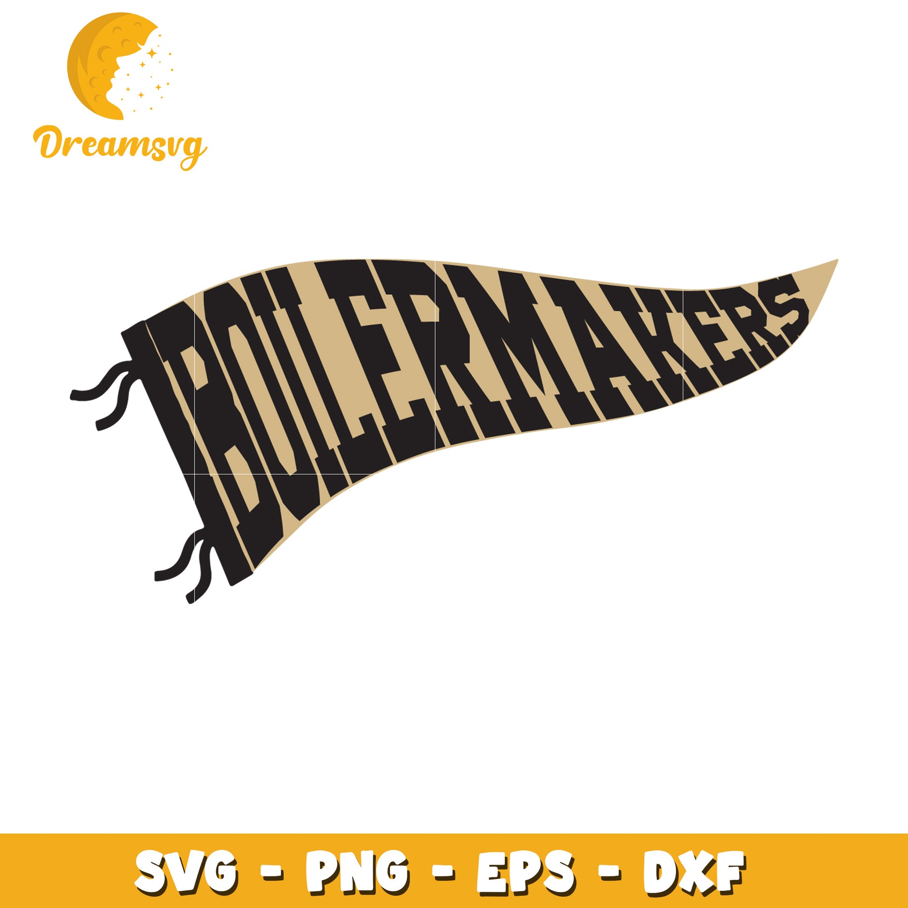 Boilermakers Pennant SVG PNG EPS DXF