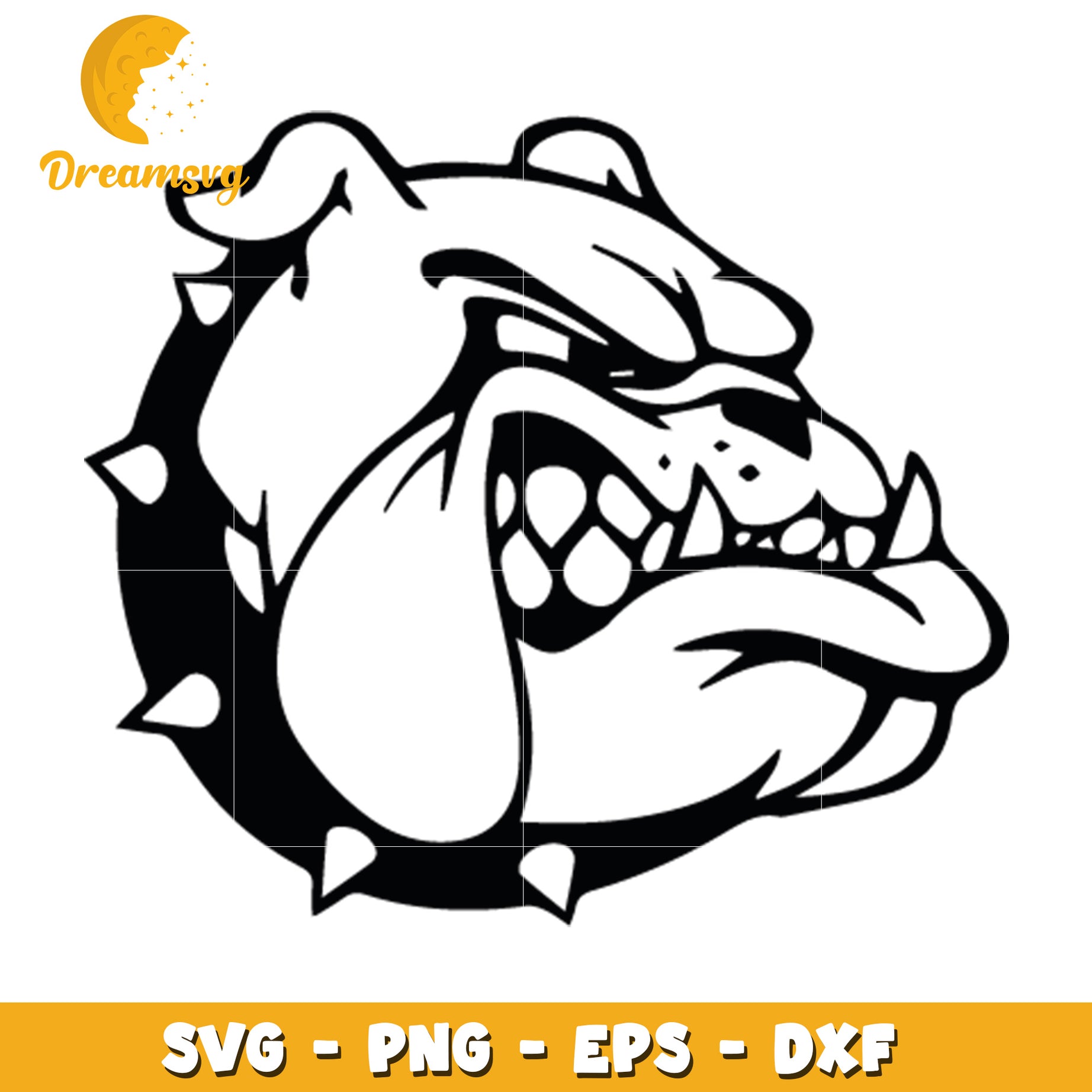 Bold Bulldog SVG Vector Graphic for Creative Projects