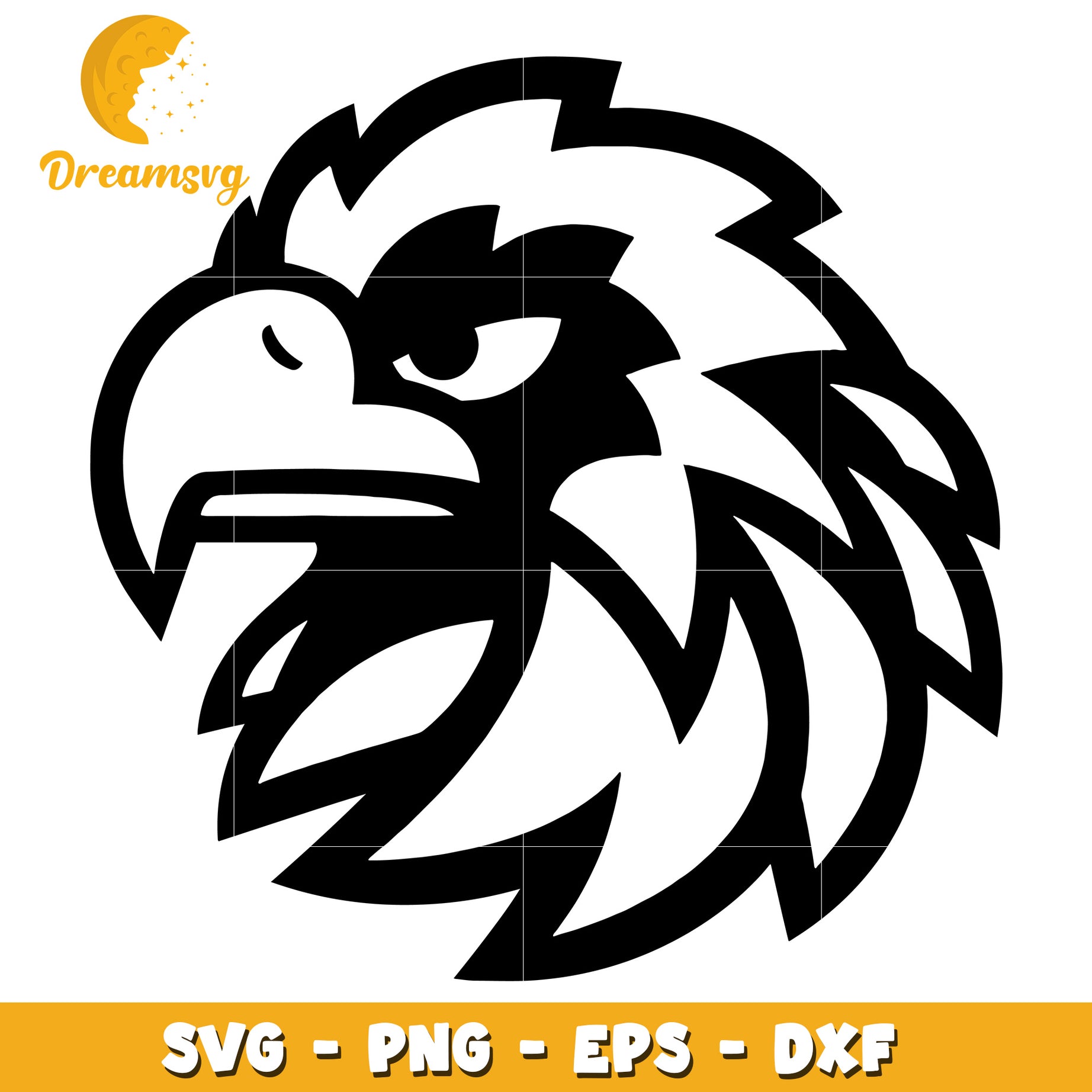 Bold Eagle Head SVG Design for Crafting and DIY Projects