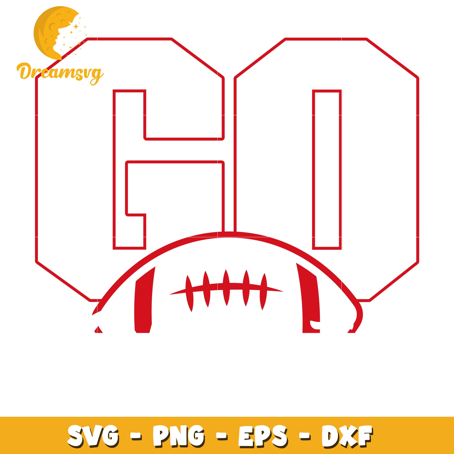 Bold Go Football SVG Design for Creative Projects and Crafts