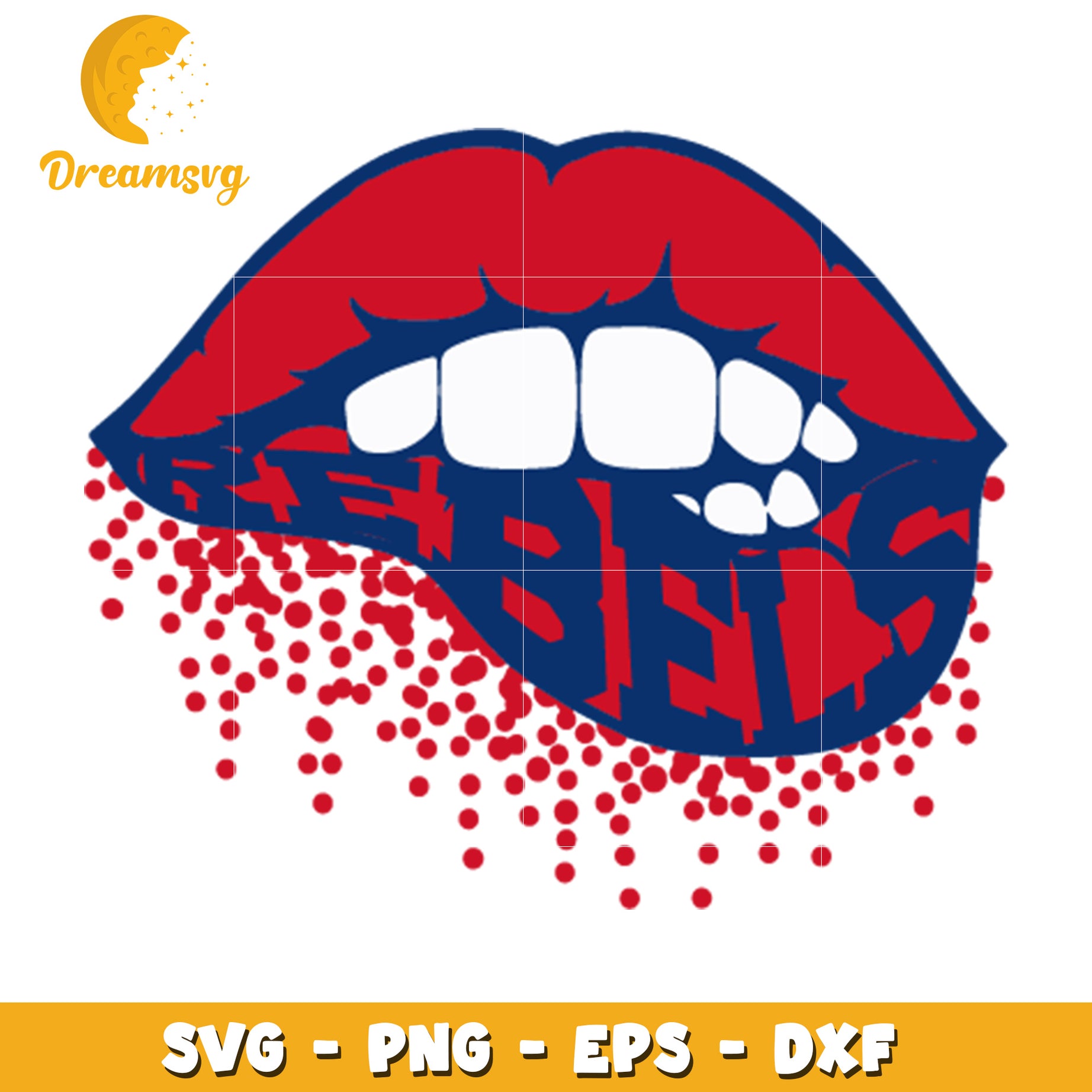 Bold Lip Vector Graphic Design for Creative Projects SVG File