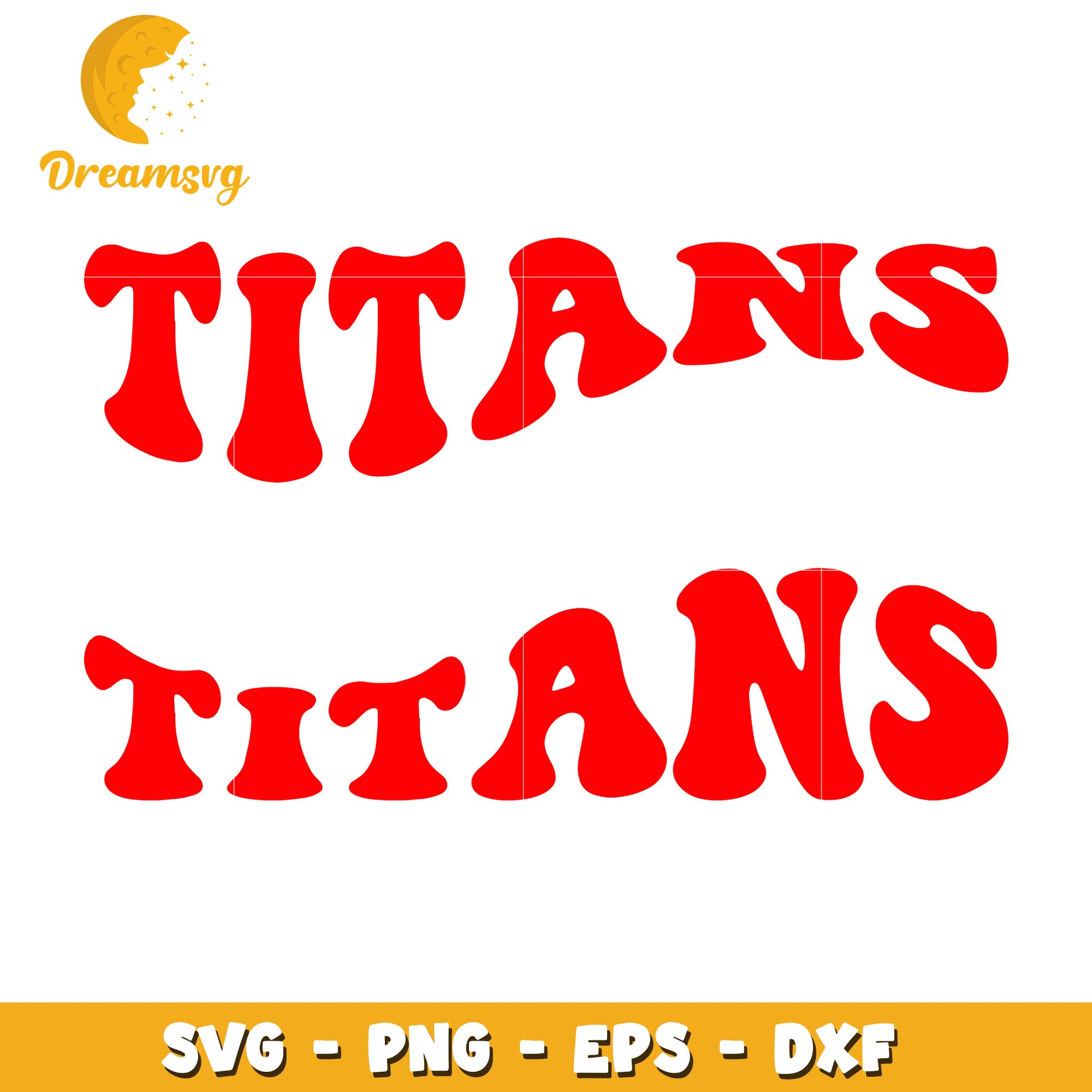 Bold Titans Typography SVG Design for Creative Projects