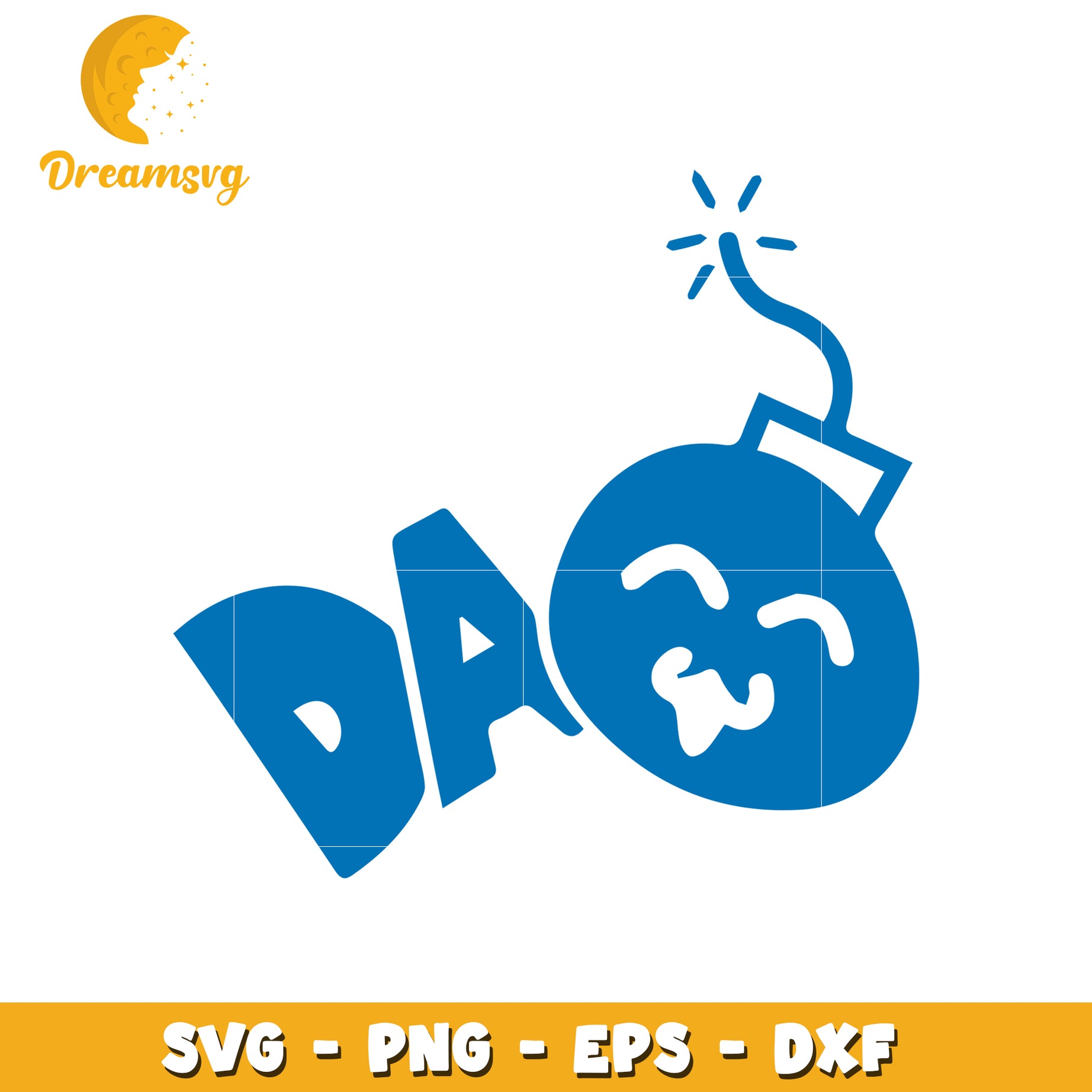 Bomb Dad SVG Cut File