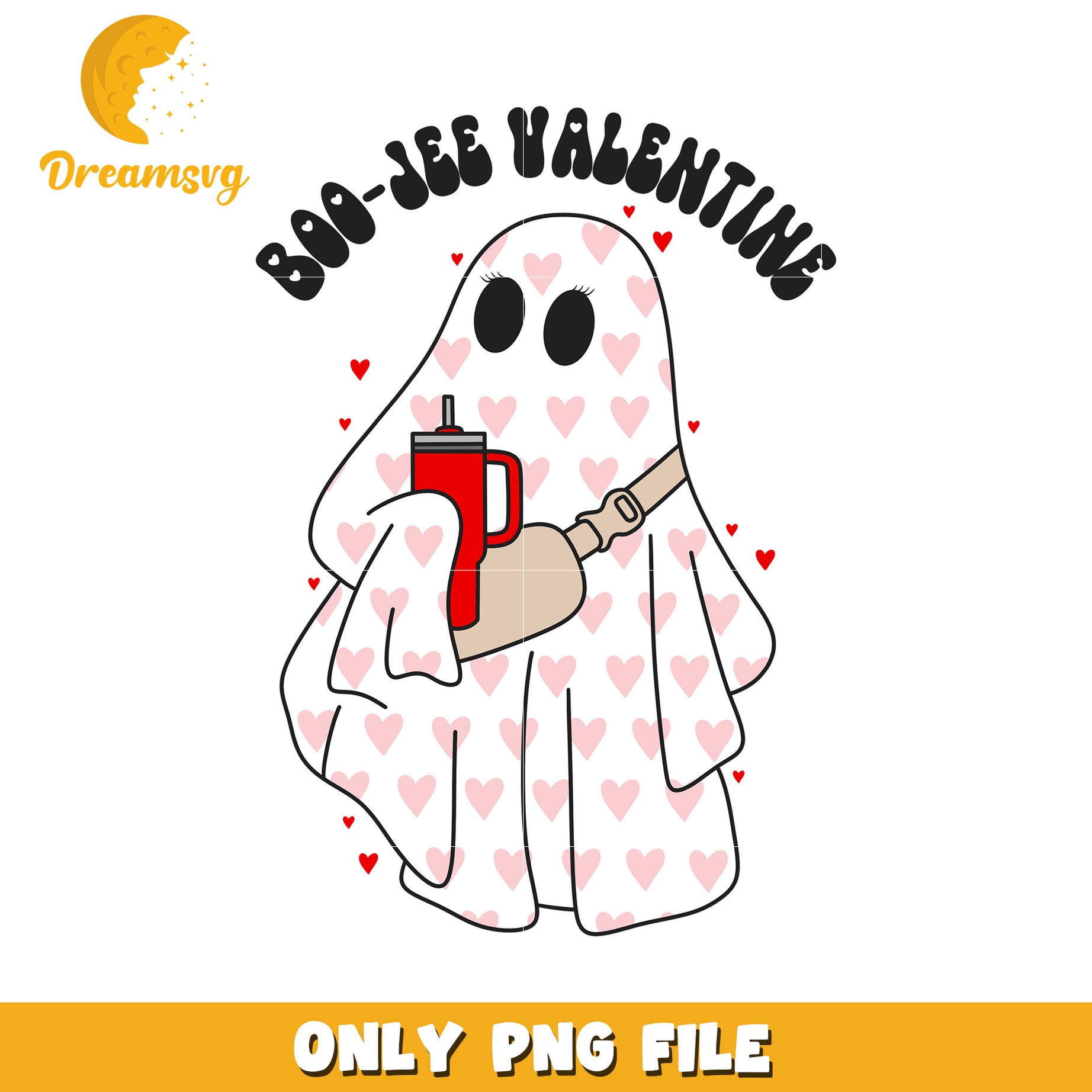 Boo-Jee Valentine Ghost PNG