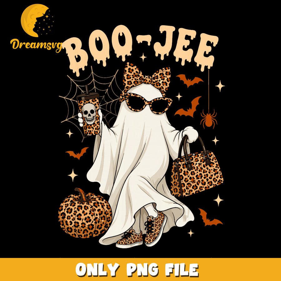 Boo-Jee Ghost PNG, Halloween Fashion, Spooky Chic PNG