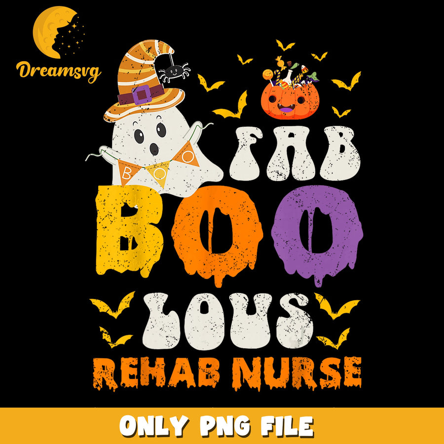 Boo-tiful Rehab Nurse PNG, Halloween Theme, Spooky Art