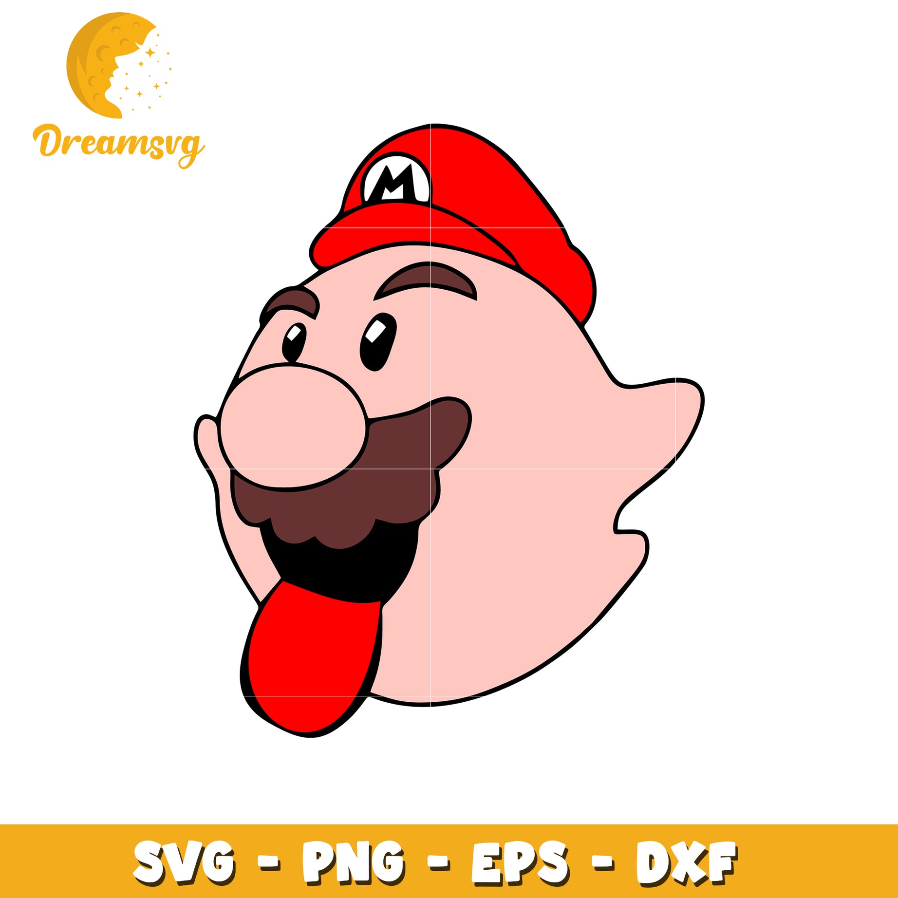 Boo Mario SVG PNG EPS DXF Cut File