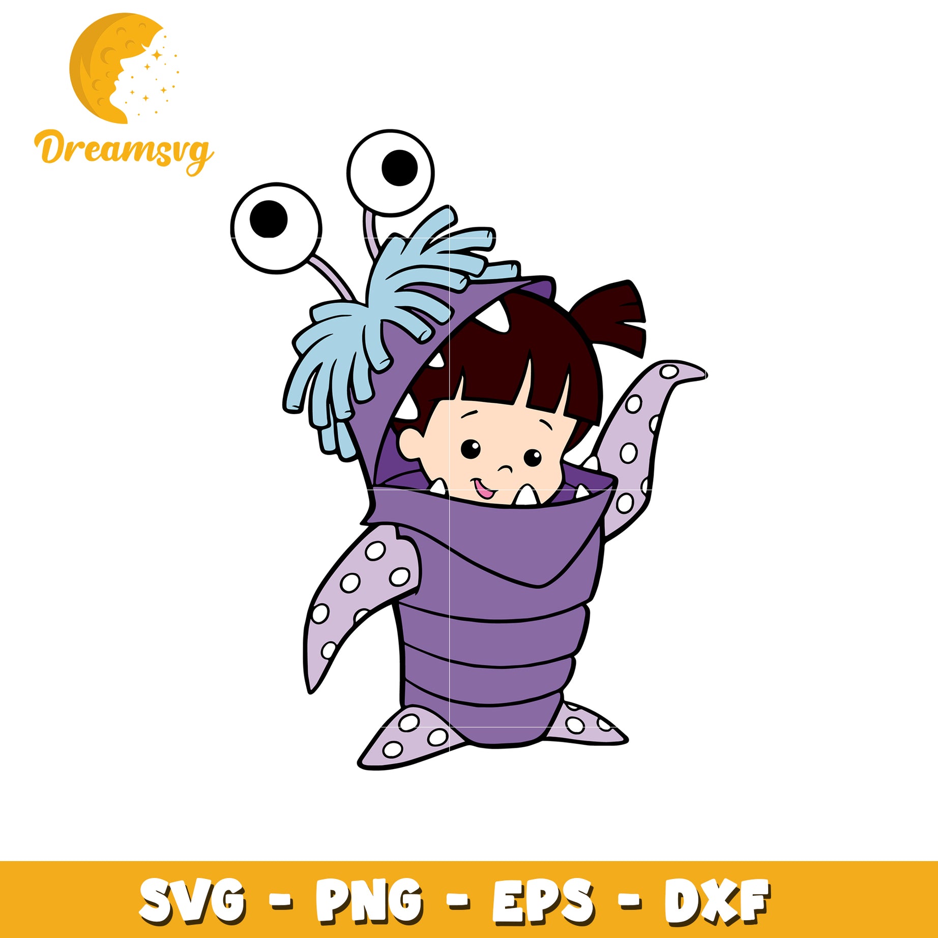 Boo Monster Costume SVG Cut File