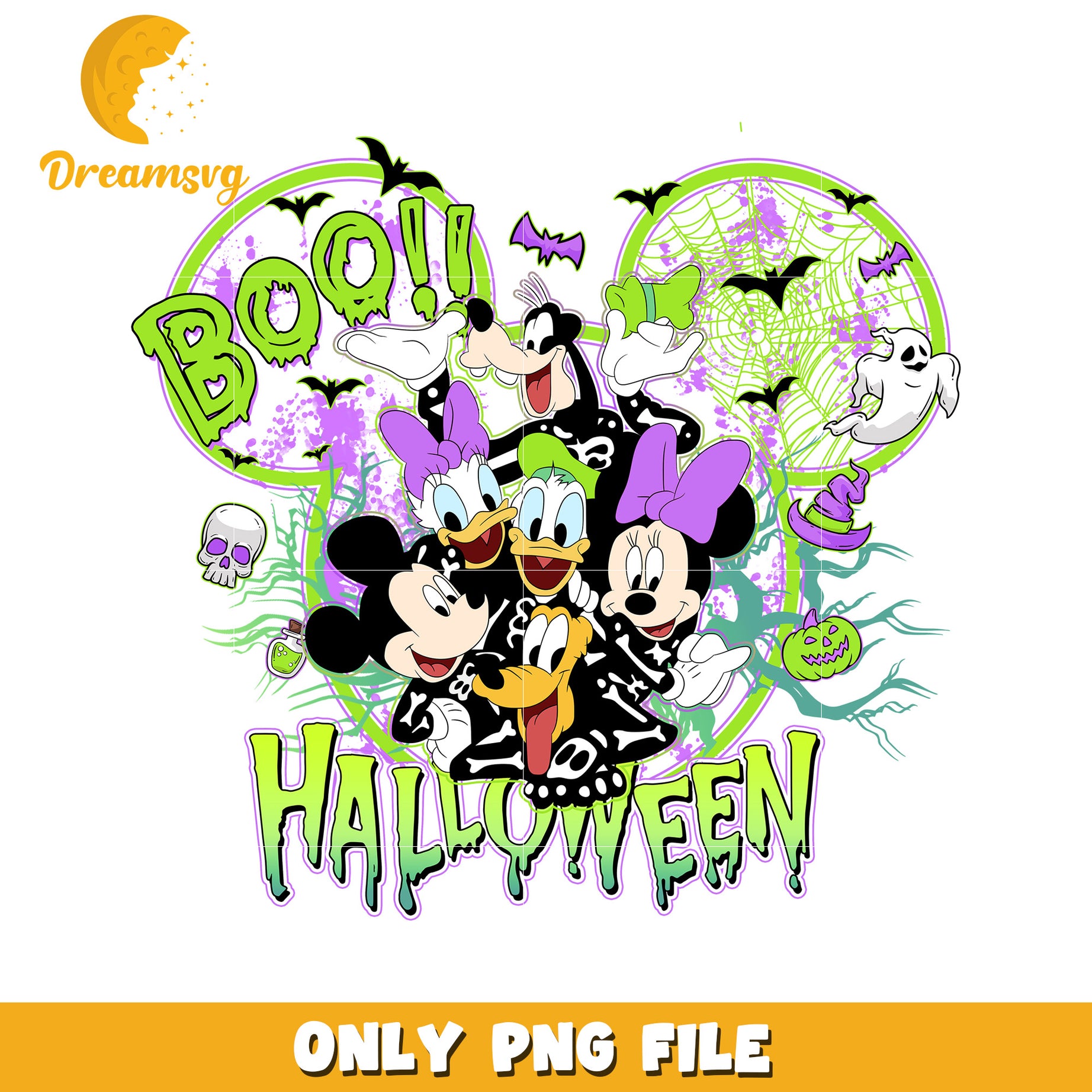 Boo halloween mickey png, halloween toys png, halloween characters png