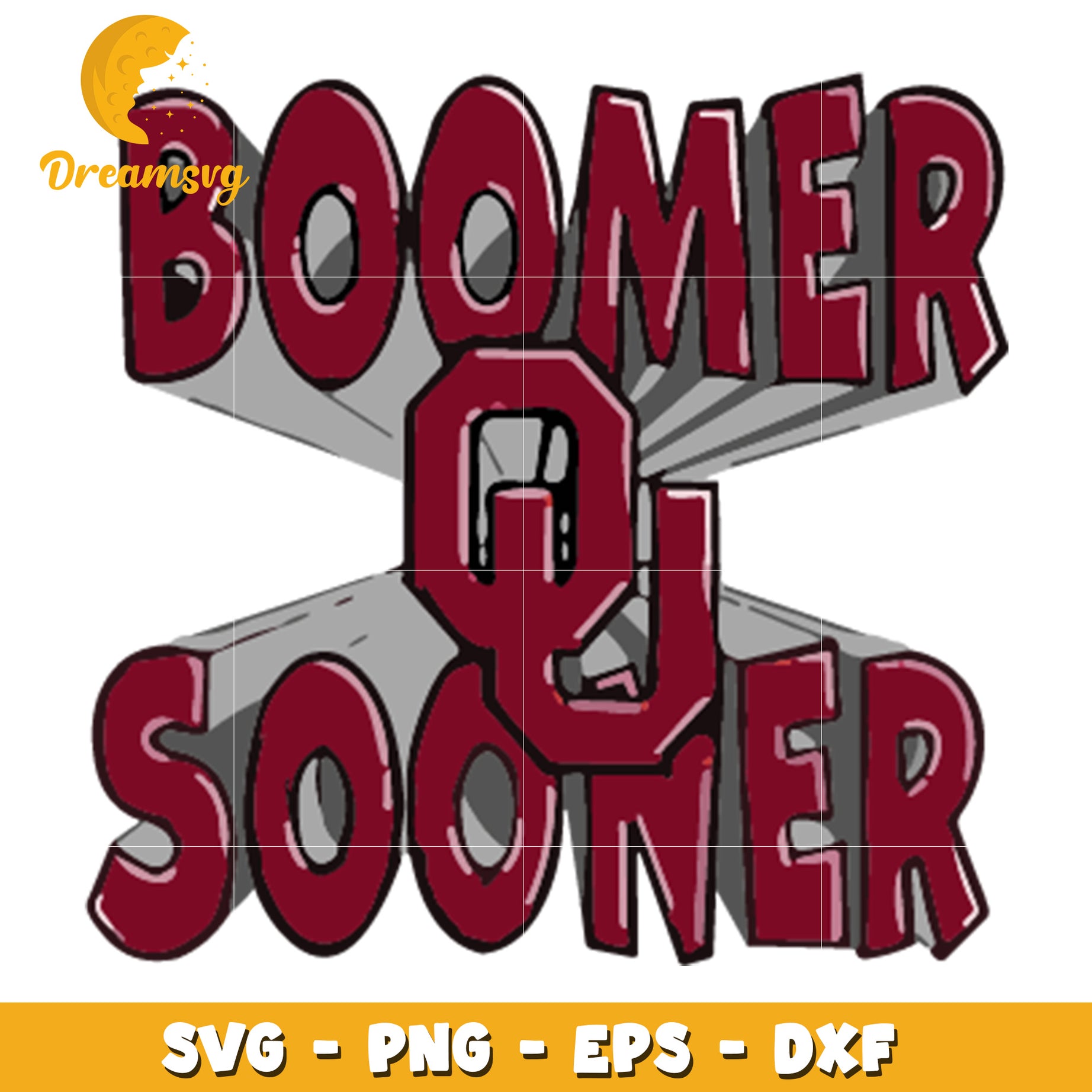 Boomer Sooner SVG PNG EPS DXF Cut Files