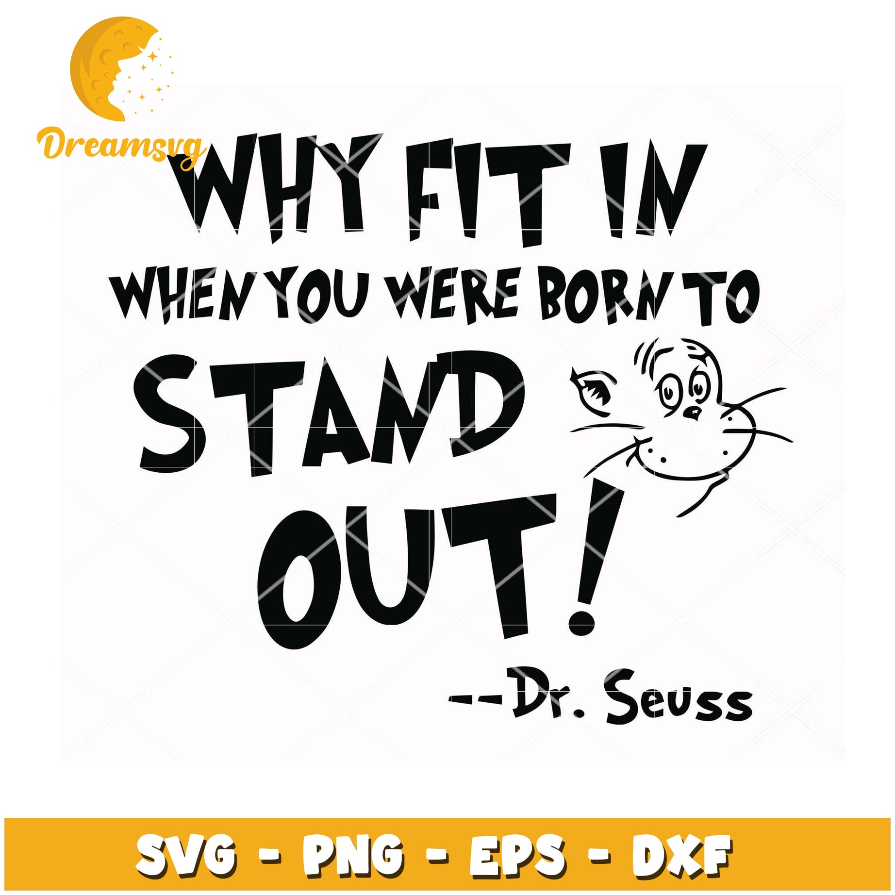 Born to Stand Out Inspirational Quote SVG for Crafting Projects