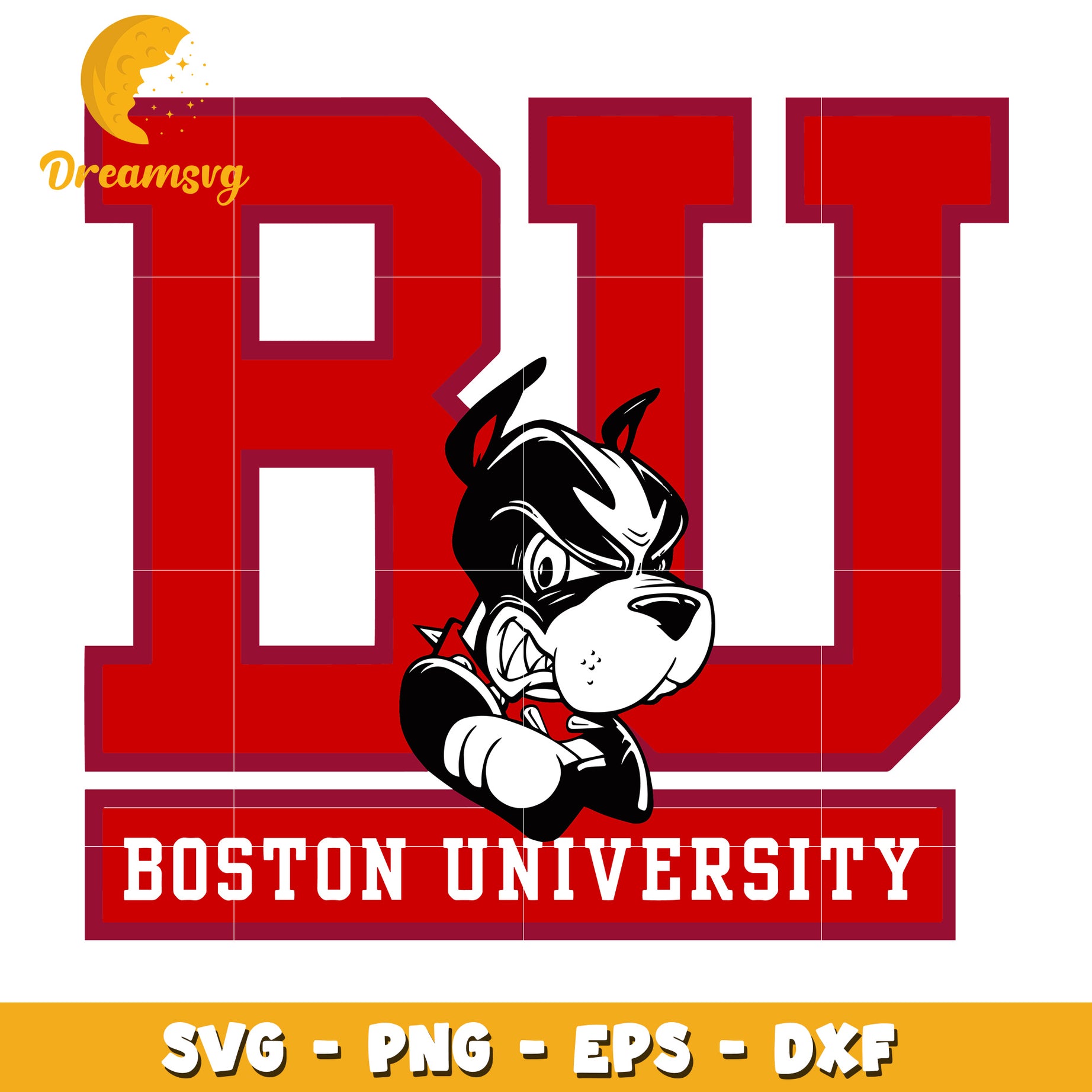 Boston University BU SVG PNG EPS DXF