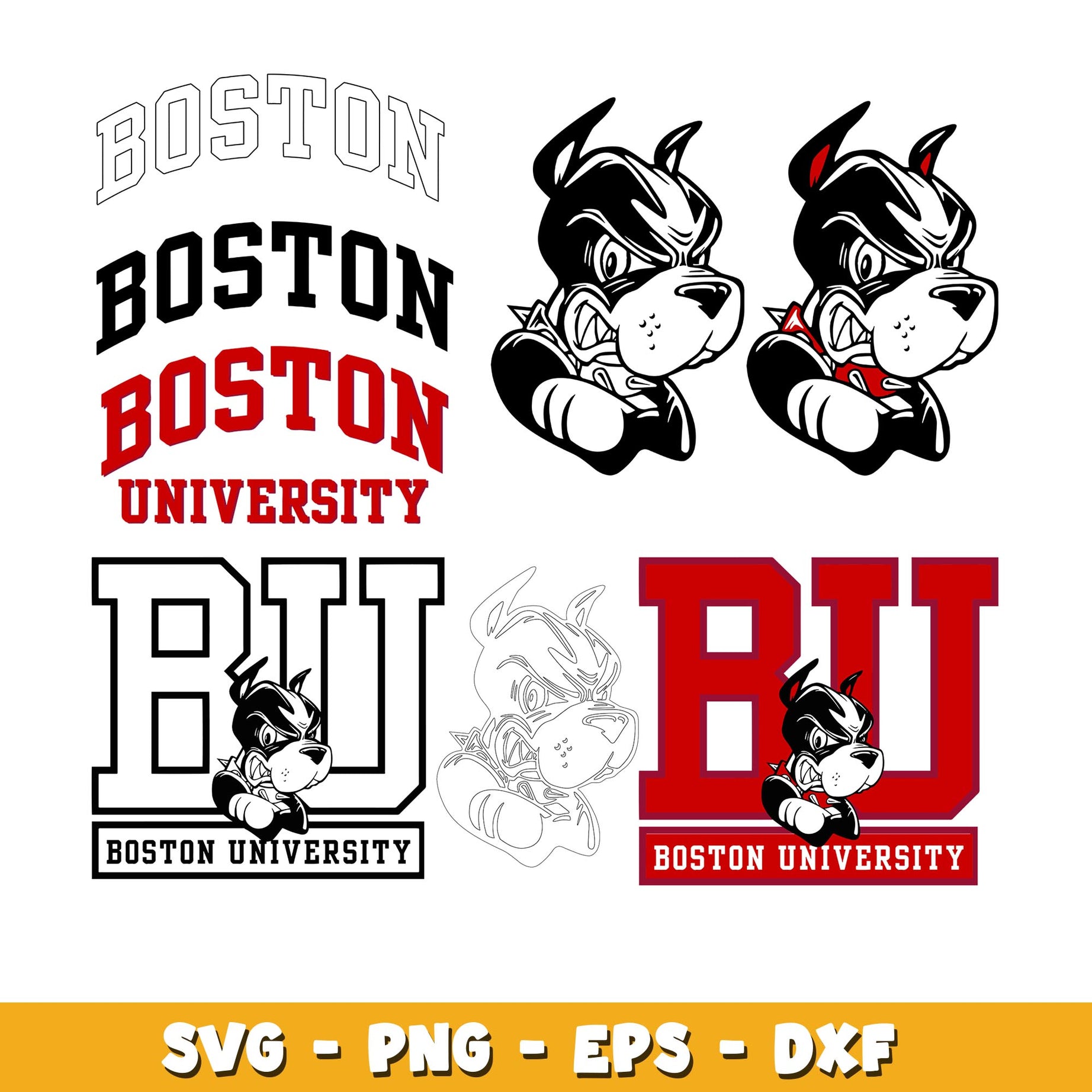  Boston University Terriers Bundle svg,  Boston University Terriers logo svg, ncaa svg 