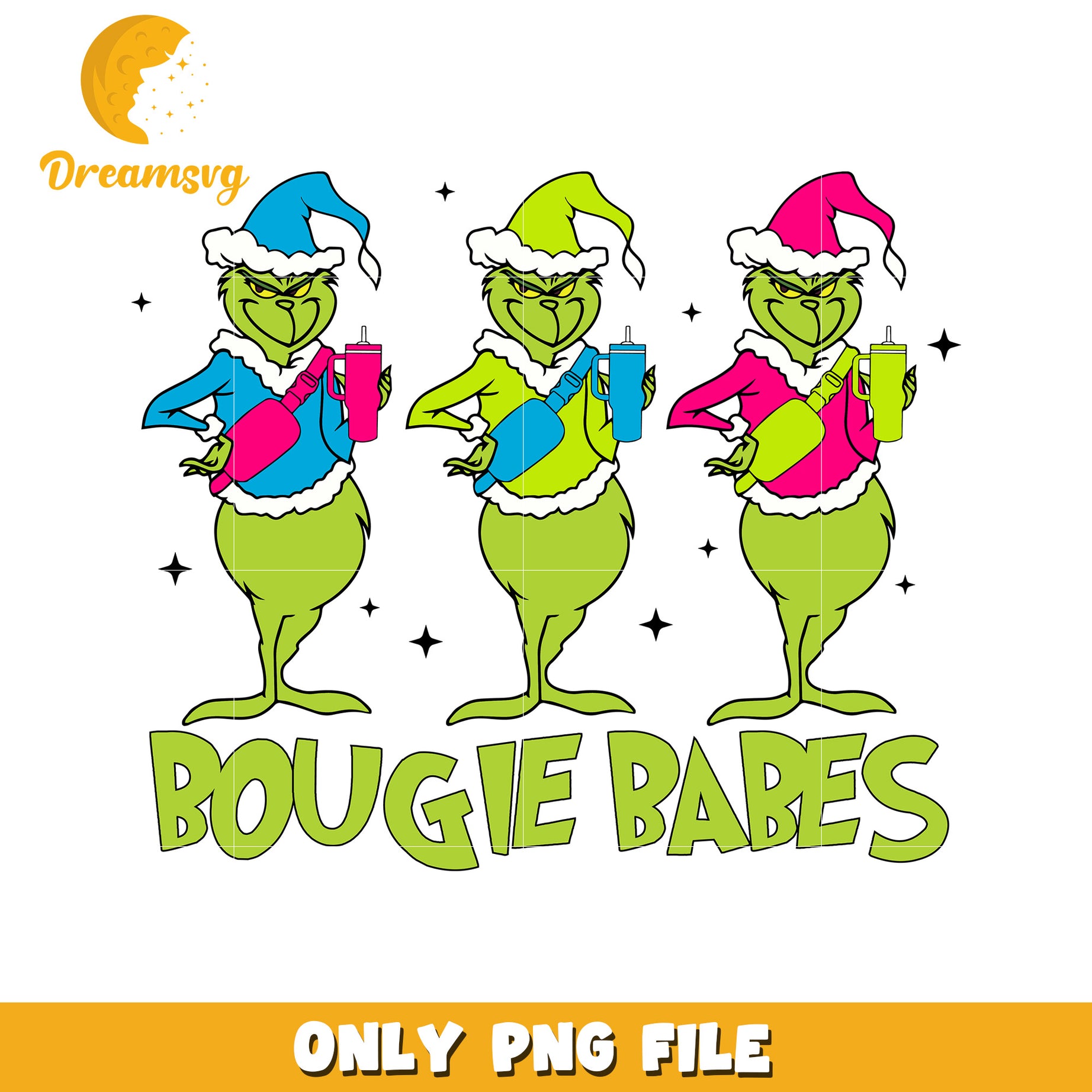 Bougie babes png, the grinch​ png, grinch christmas tree png