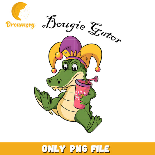 Bougie gator jester hat mardi gras png, mardi gras festival png