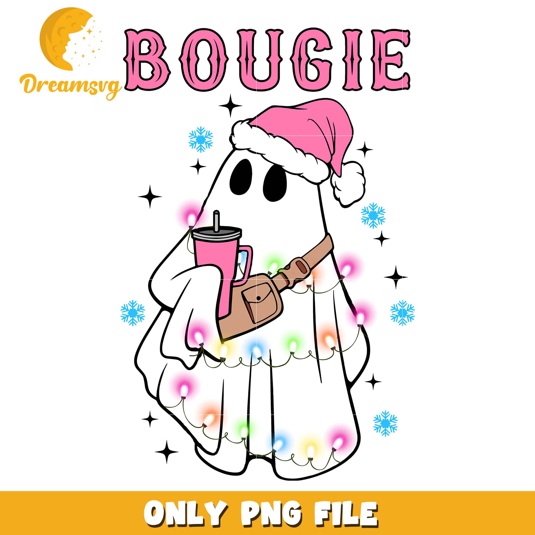 Bougie ghost pink hat cartoon png, pink ghost blanket​​ png