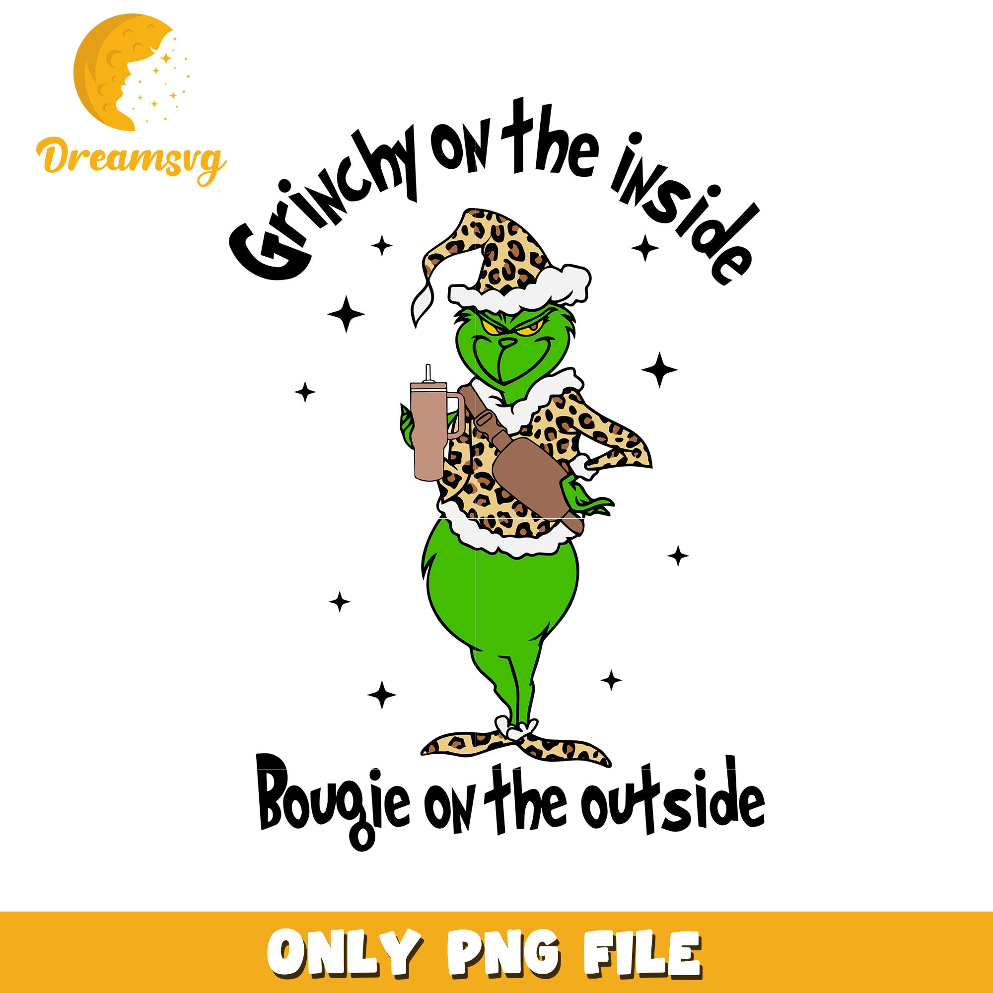 Bougie on the outside png, grinches png, christmas movies​ png