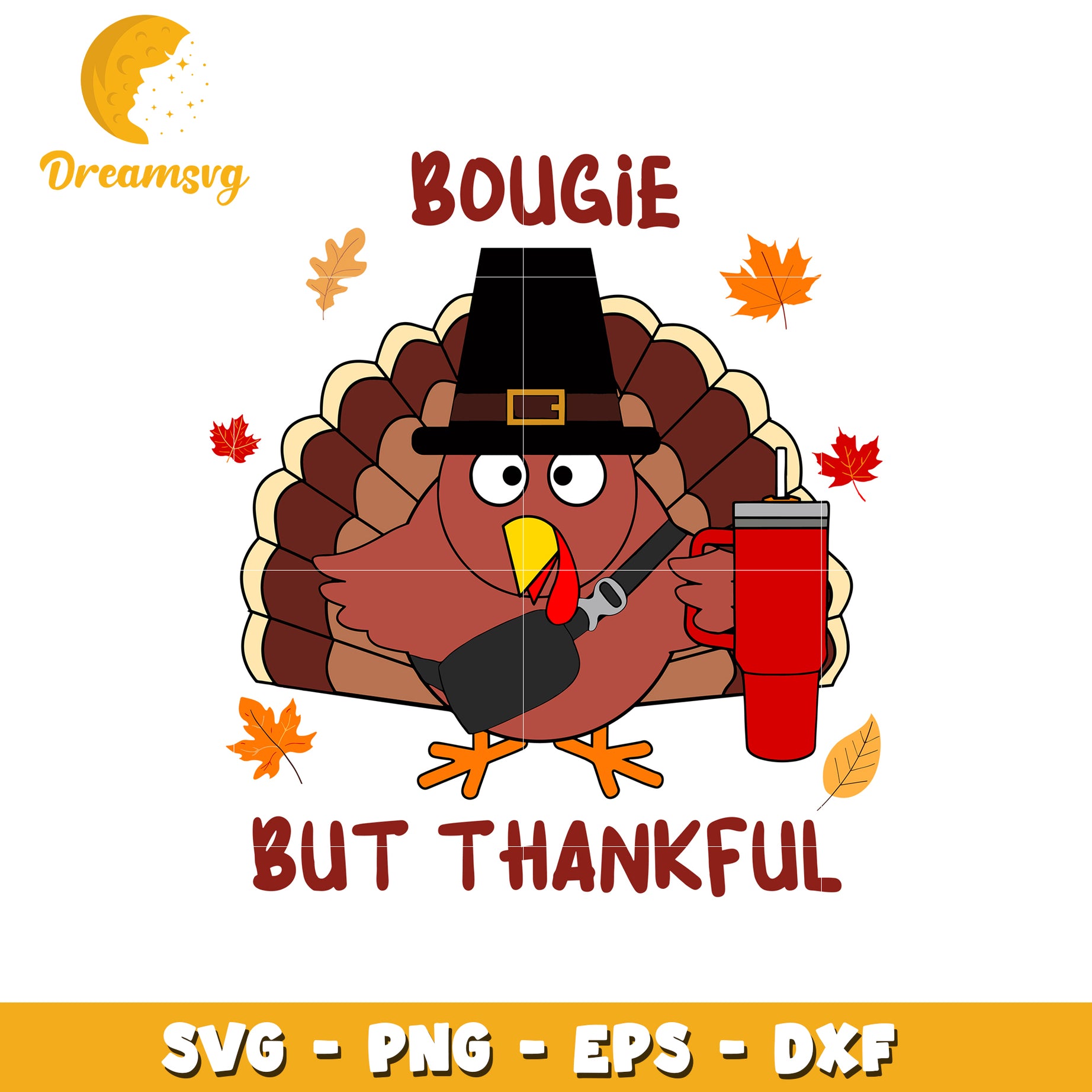 Bougie turkey thanksgiving design svg, bougie svg, turkey svg