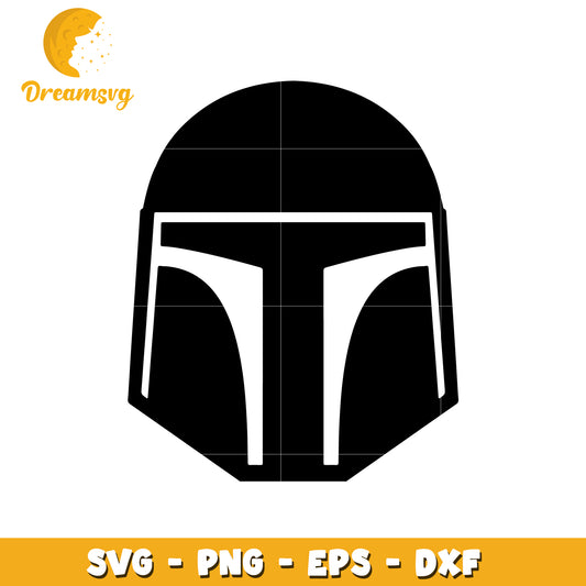 Bounty Hunter Helmet SVG for Creative Projects and Crafts